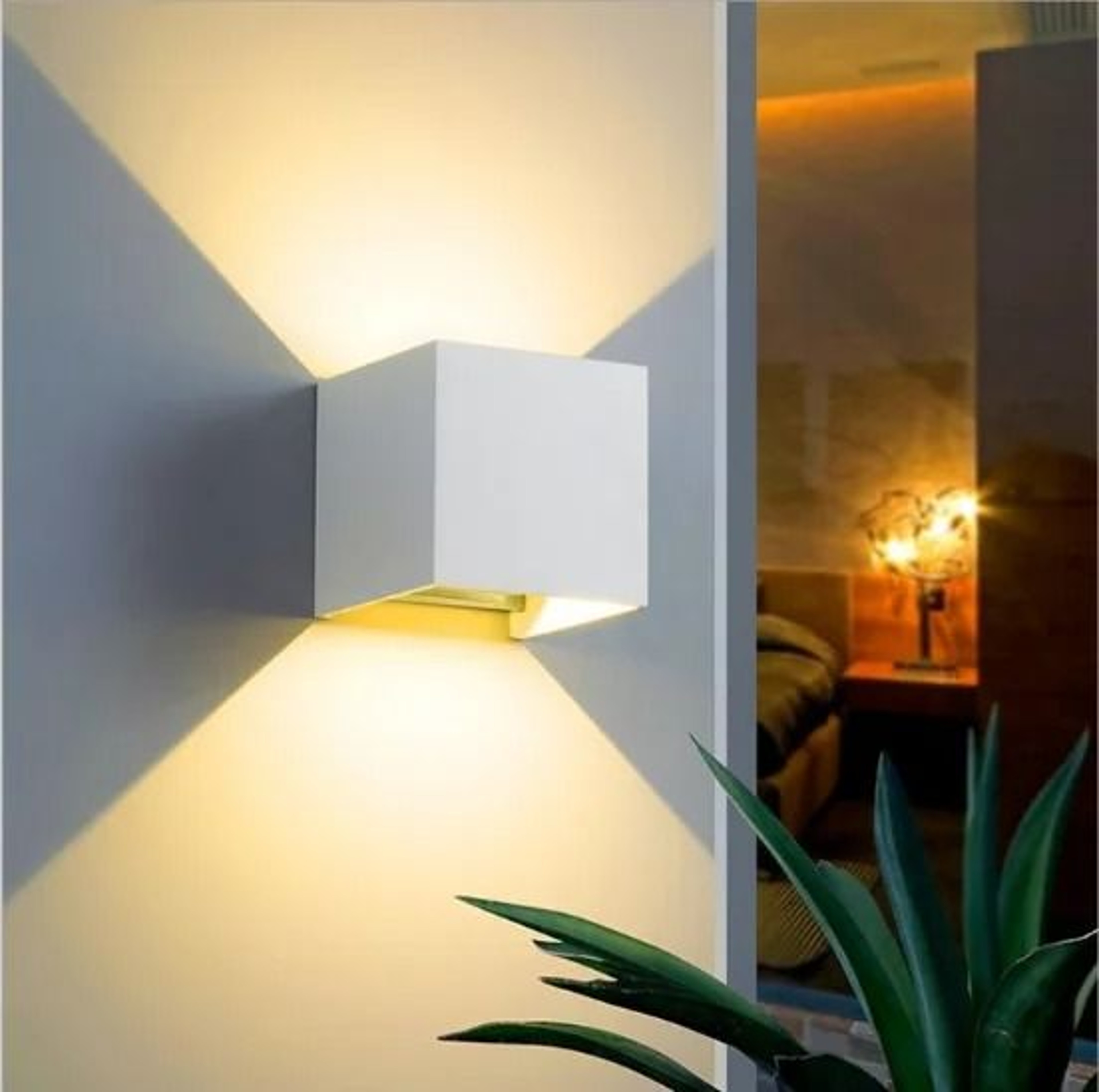 Smart RGB Cube Wall Light Adjustable Up Down LED Sconce 1
