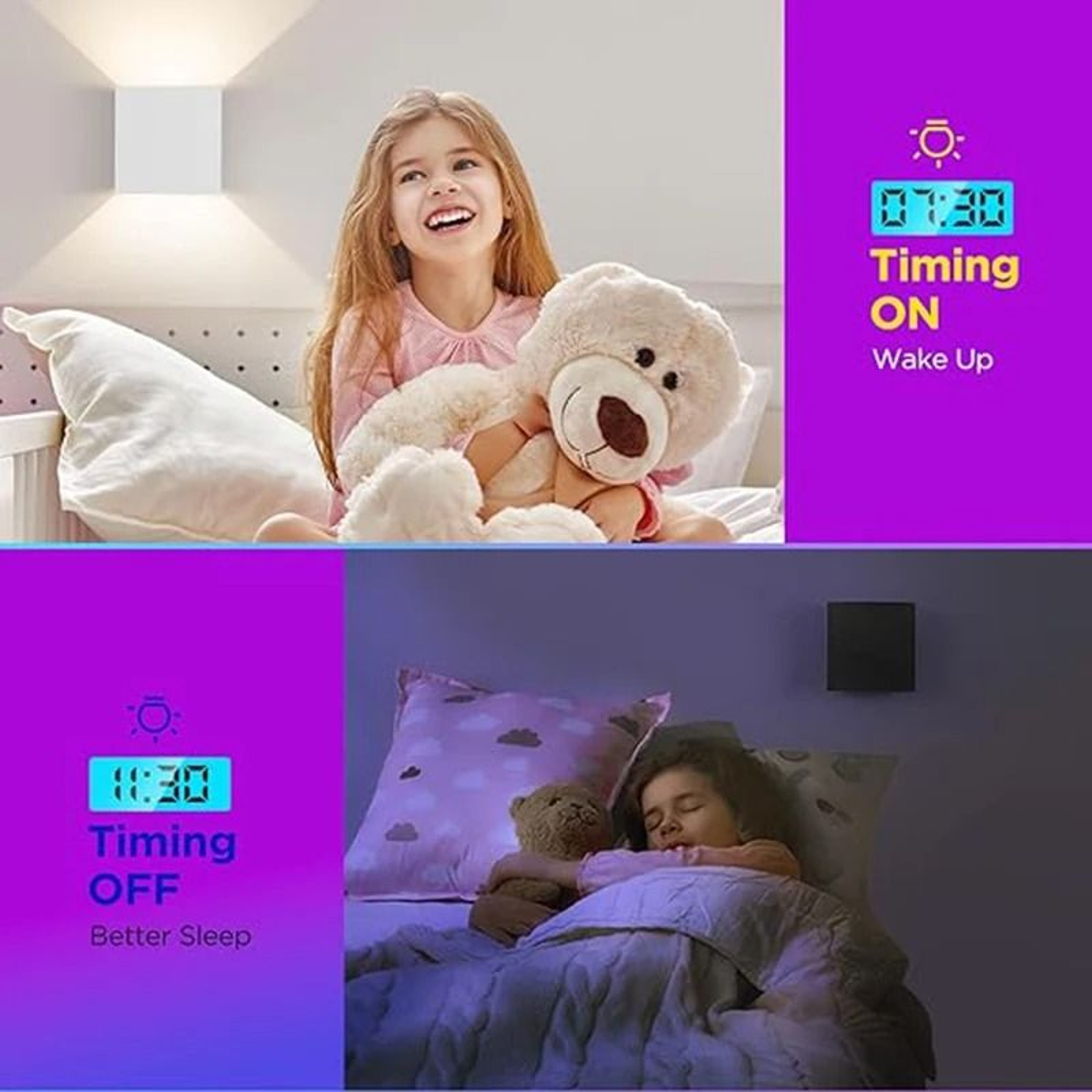 Smart RGB Cube Wall Light Adjustable Up Down LED Sconce 6