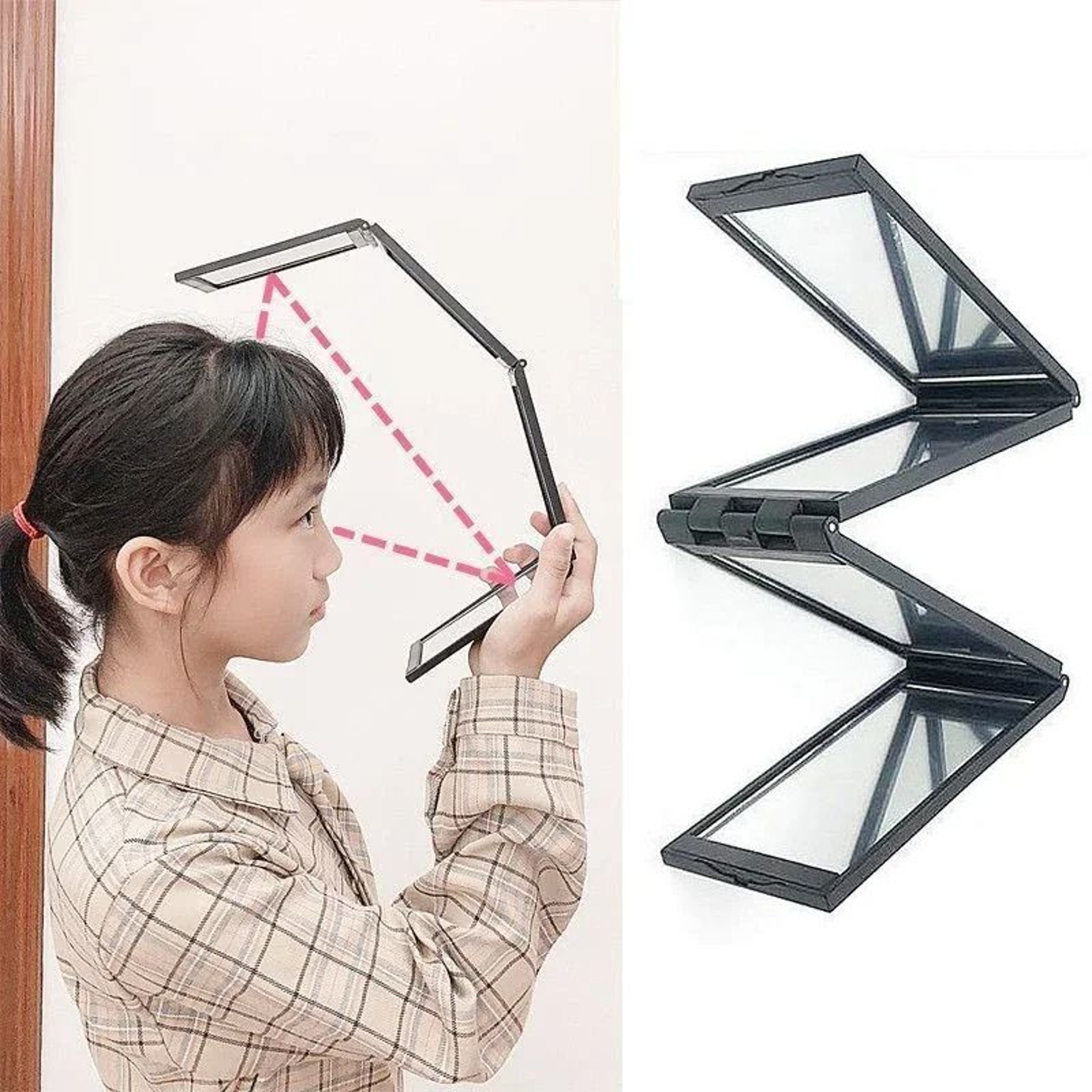 ClearAngle 360 Degree Four Way Foldable Haircut Mirror 5
