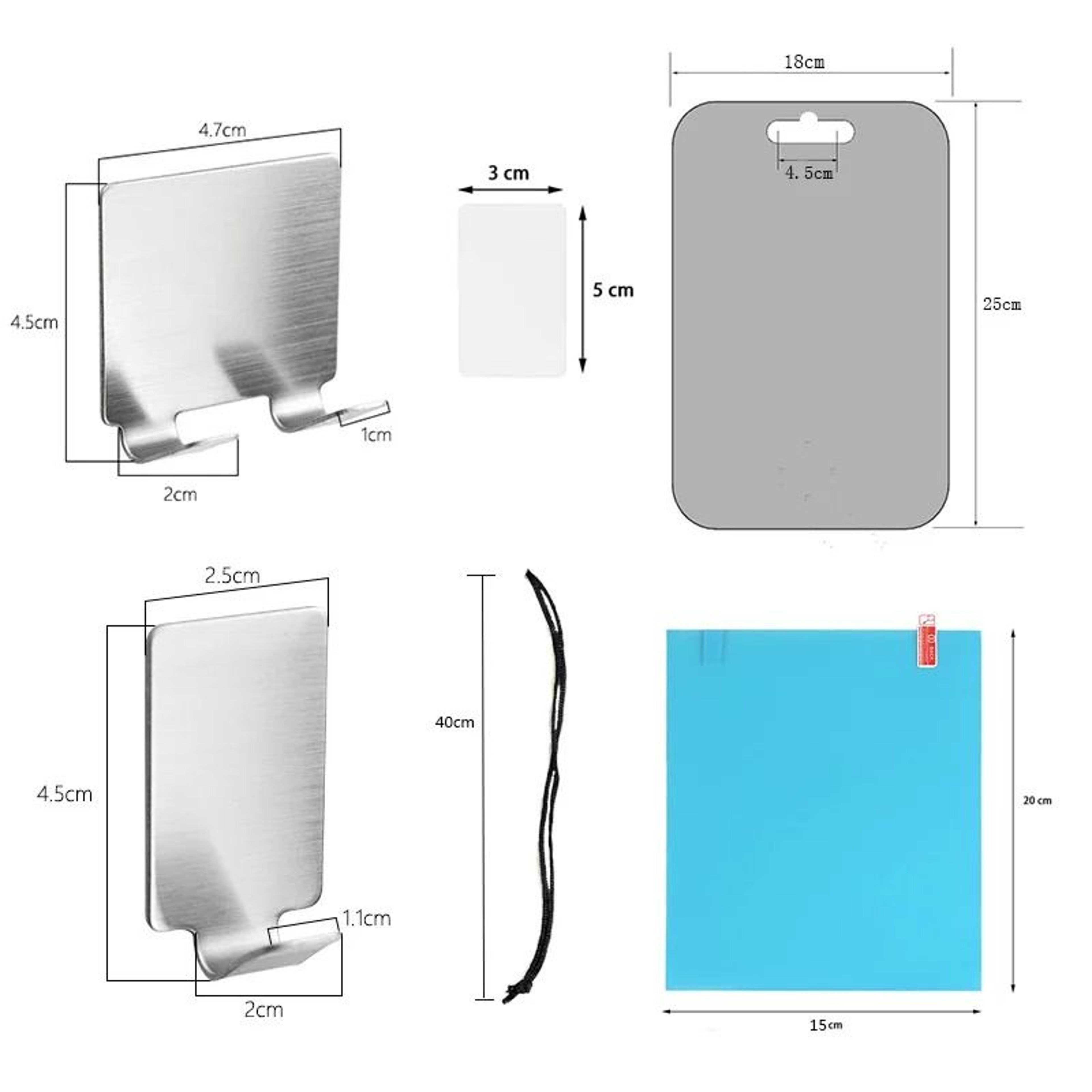 Large Fogless Shaving Mirror 30cm Unbreakable Acrylic Portable Travel Mirror 1