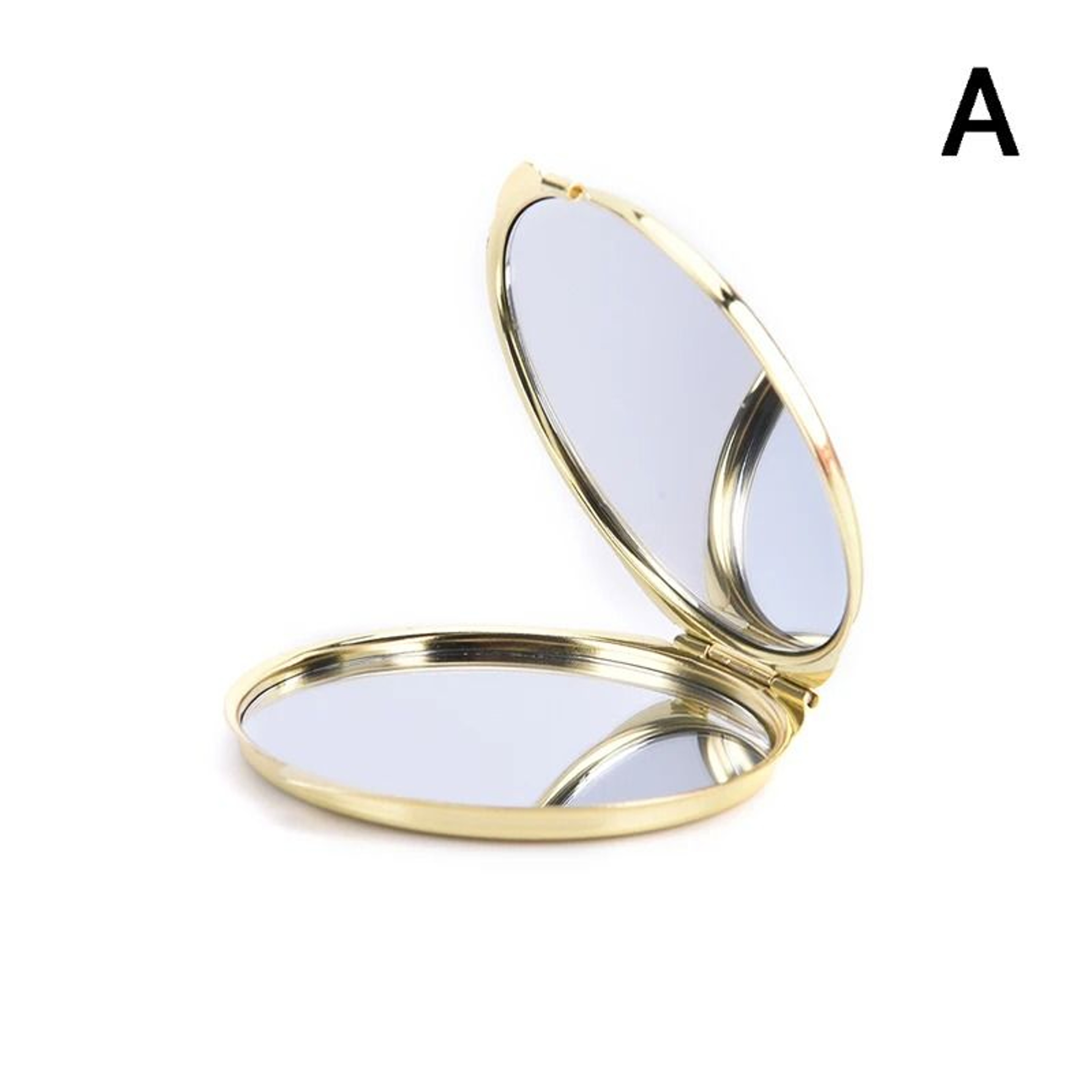 Portable Stainless Steel Pocket Mirror Folding Compact Makeup Travel Beauty Mirror 9