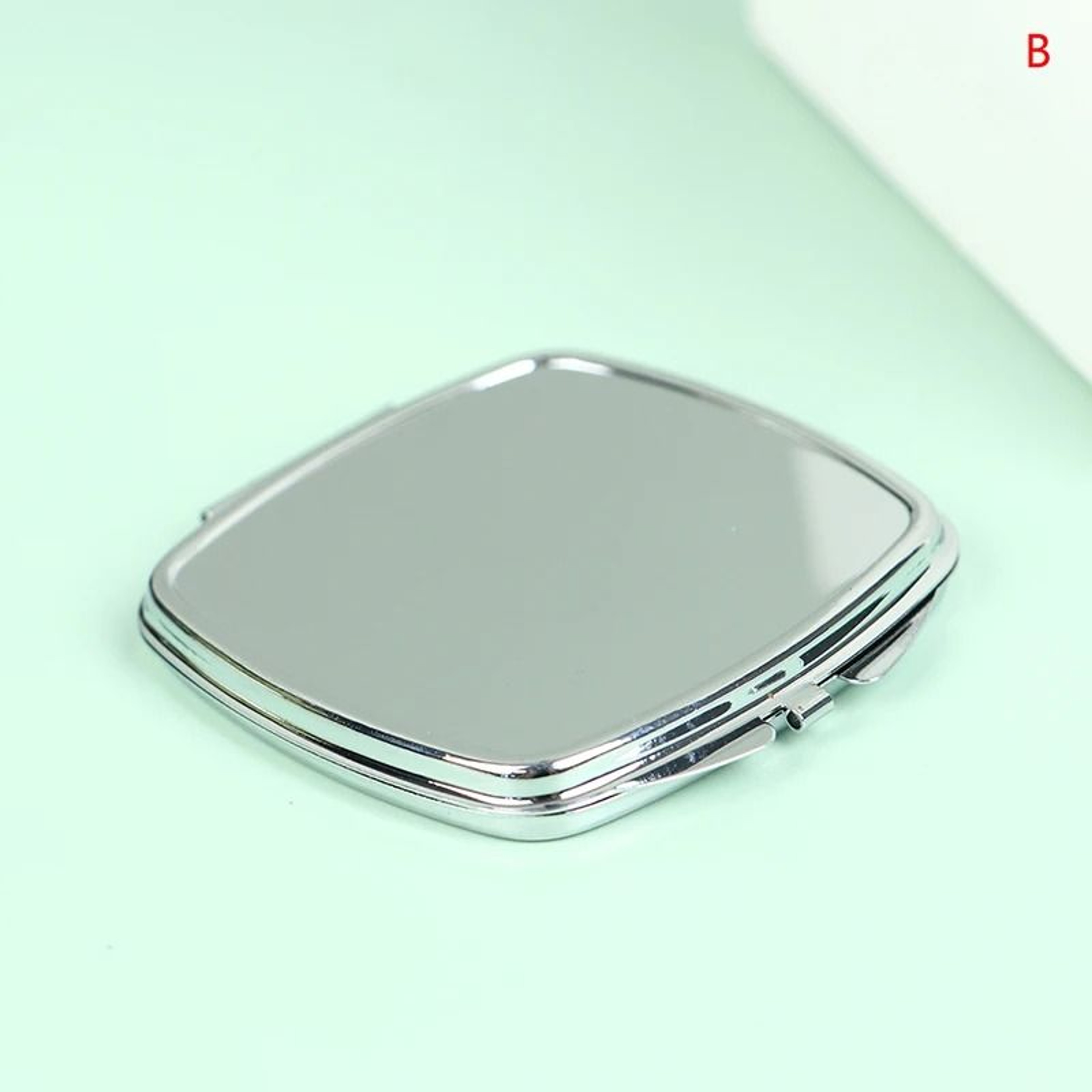 Portable Stainless Steel Pocket Mirror Folding Compact Makeup Travel Beauty Mirror 10