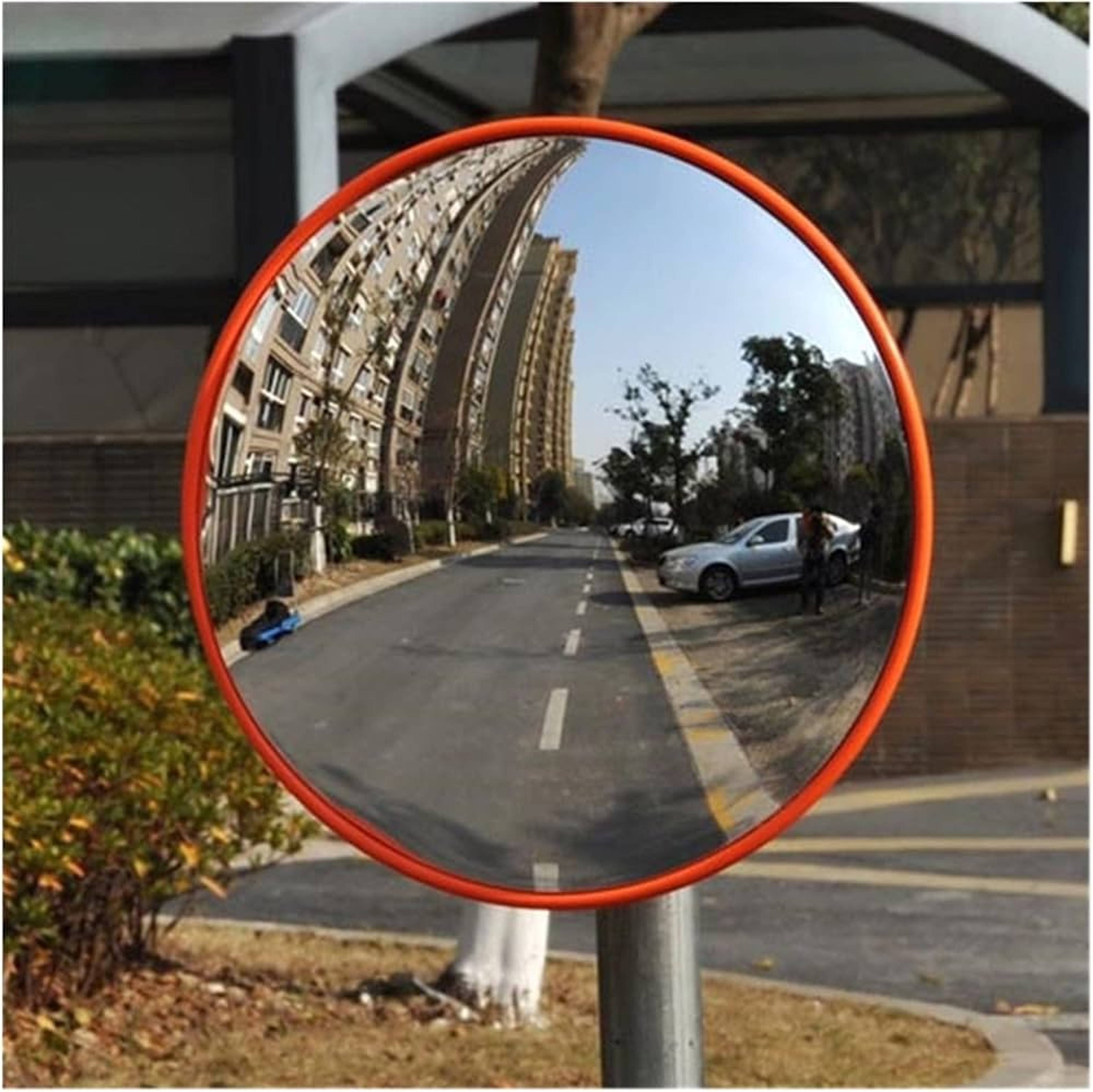 30cm Convex Safety Mirror Wide Angle Driveway Garage Parking Security Mirror 2
