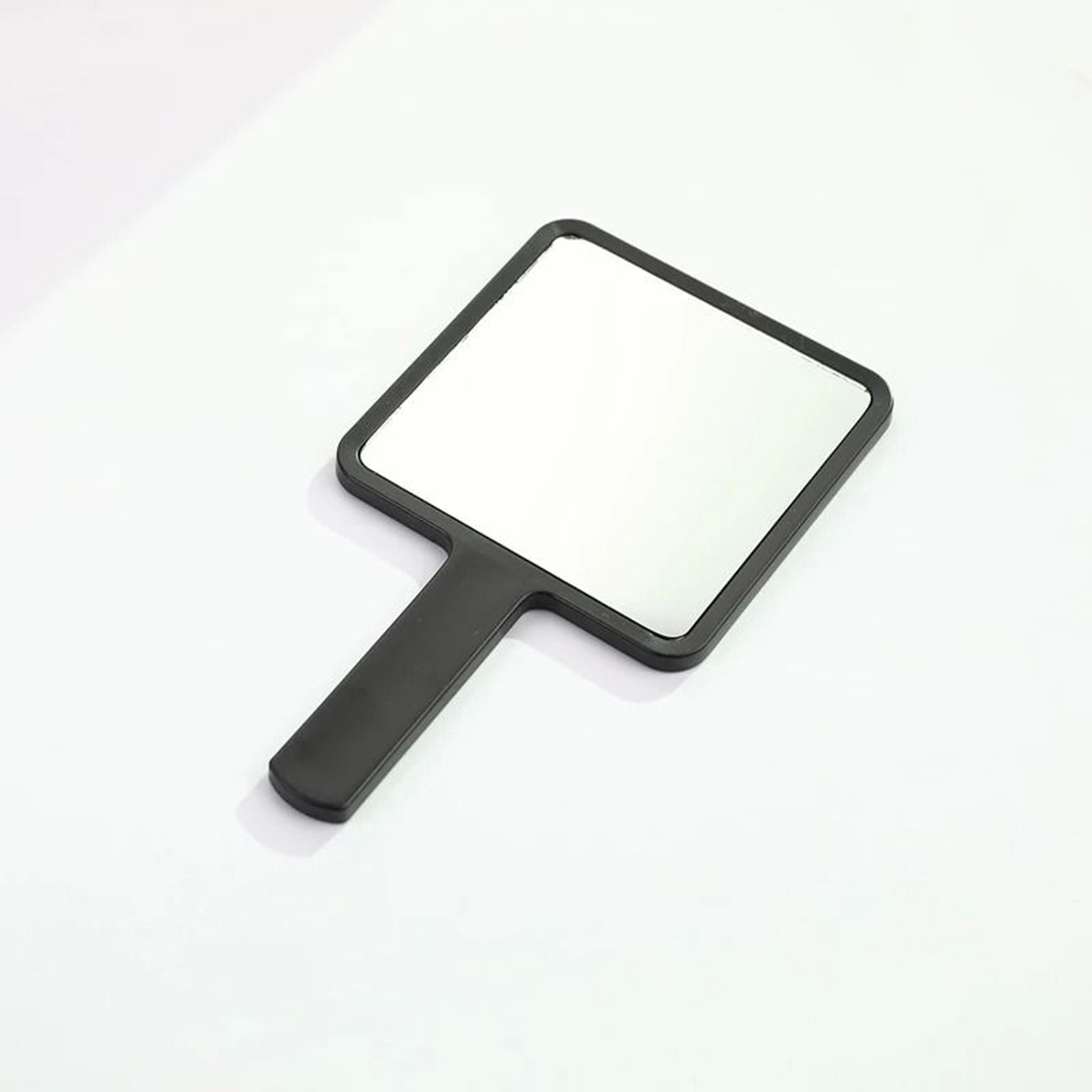Square Handheld Makeup Mirror Portable Vanity Mirror With Comfortable Handle 0