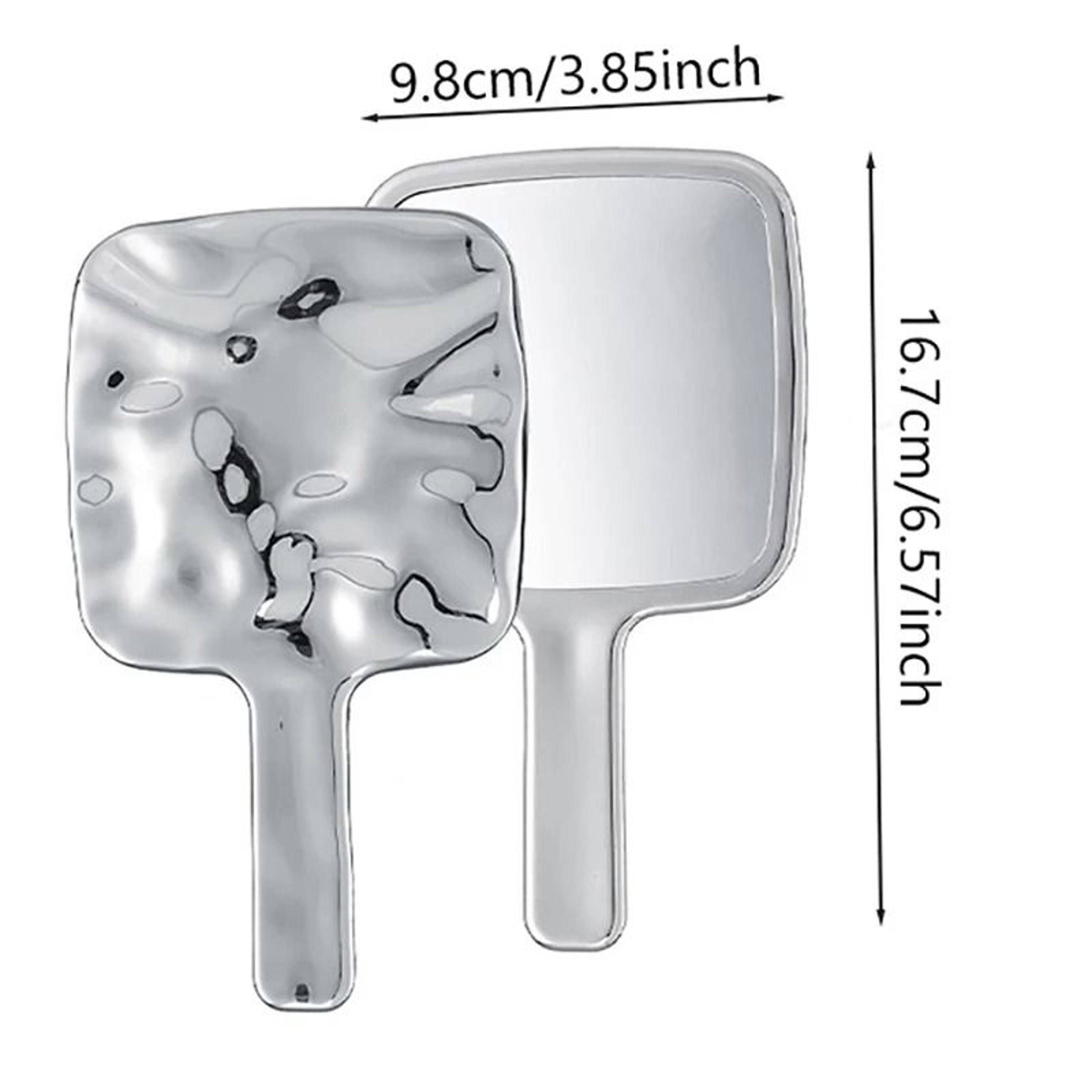 Professional Salon Hand Mirror Large Barber Hairdresser Mirror With Handle 9