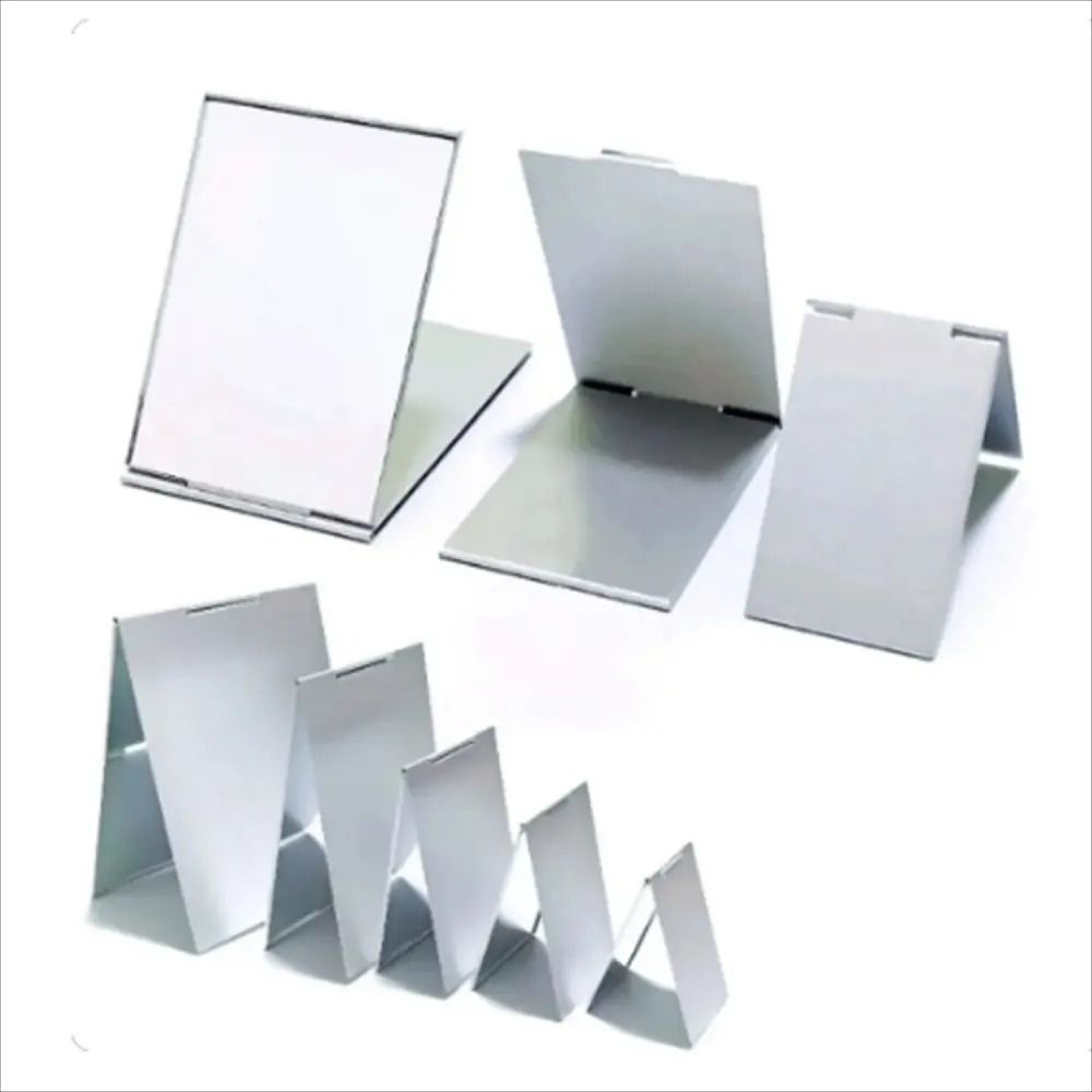 Aluminum Folding Pocket Mirror Portable Compact Travel Makeup Mirror 11