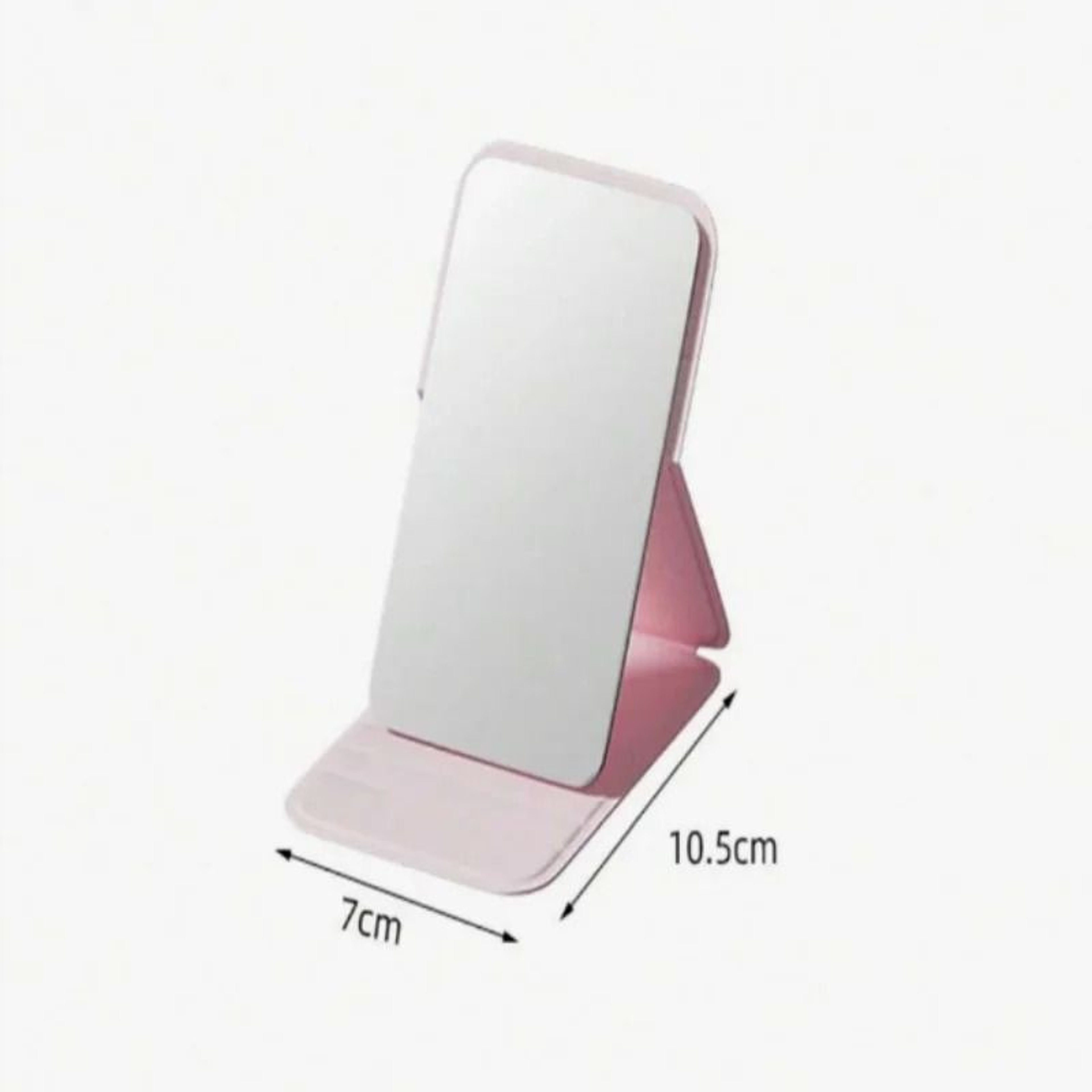 PU Leather Folding Makeup Mirror Portable Compact Travel Vanity Mirror 3