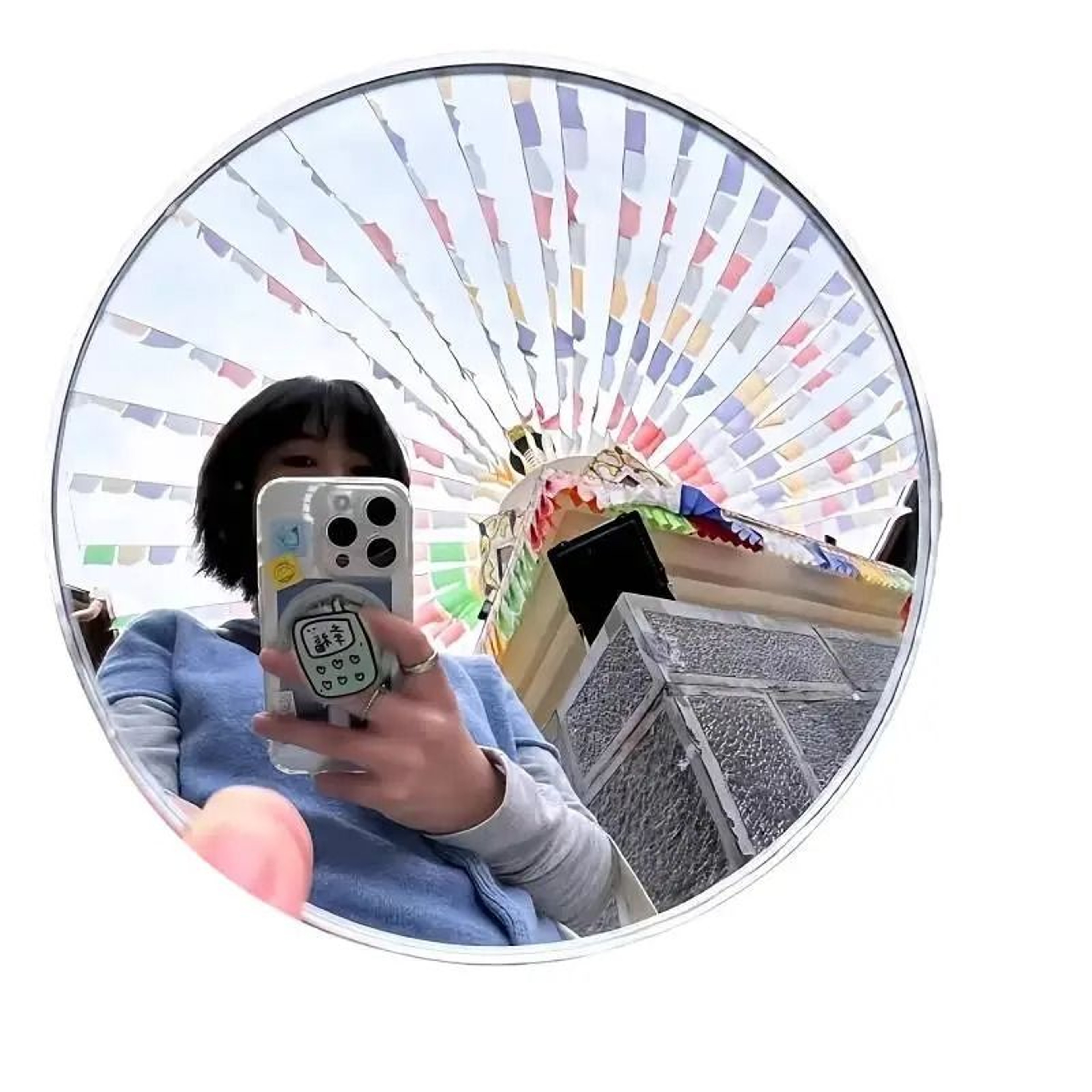Portable Convex Selfie Mirror 5cm Handheld Photography Vlogging Travel Prop 8
