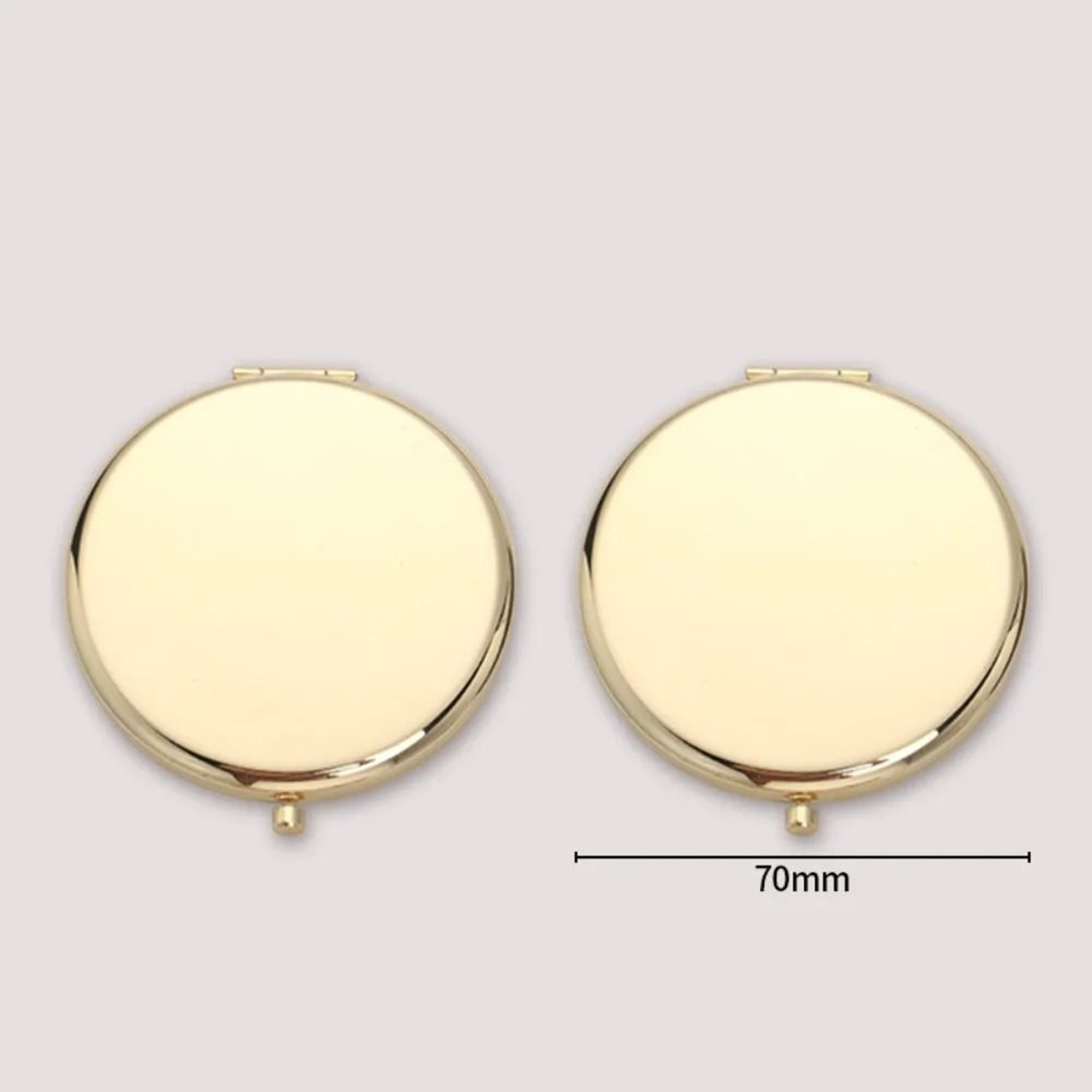 Double Sided Compact Mirror Portable Folding Magnifying Travel Makeup Mirror 4