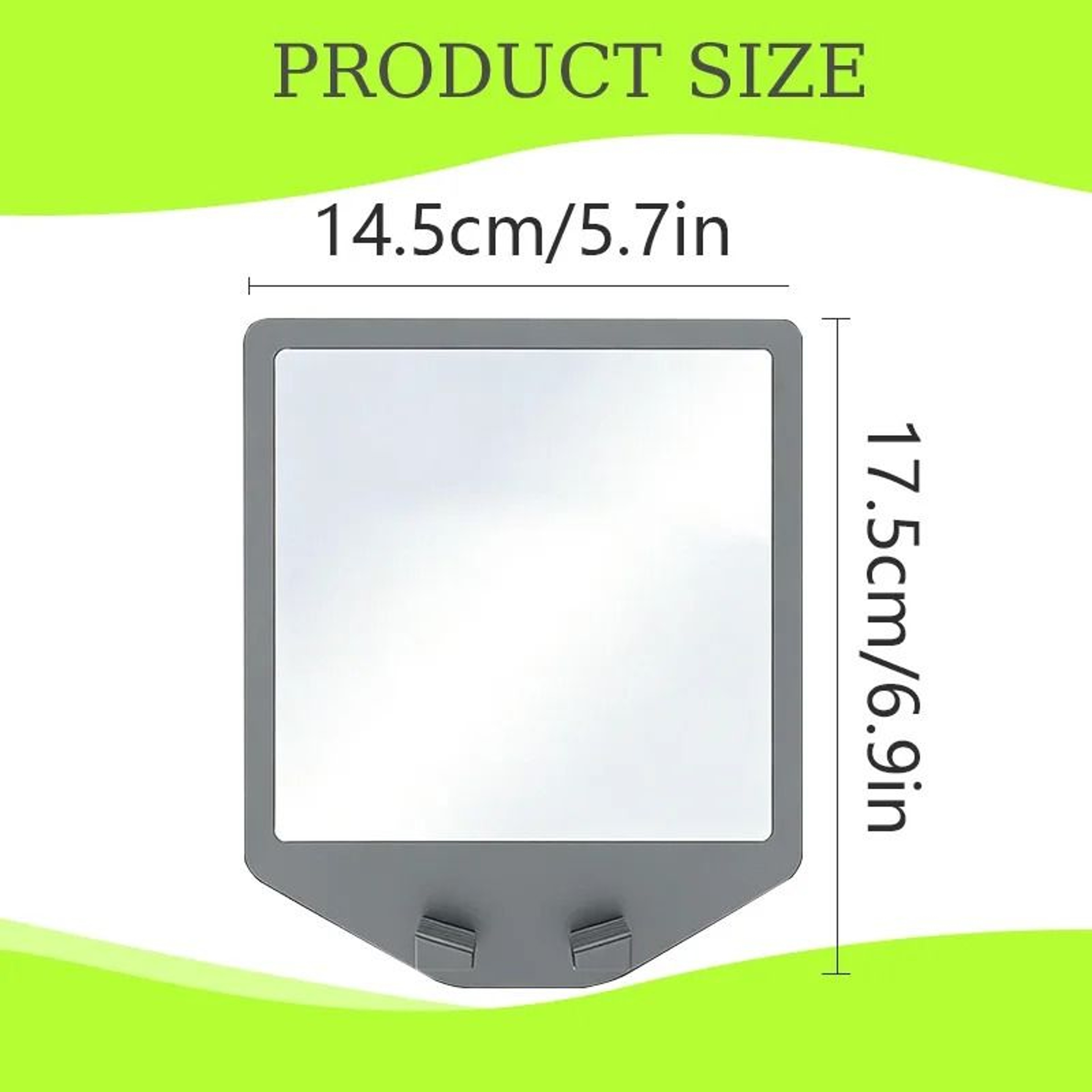 Silicone Anti Fog Bathroom Mirror No Drill Wall Mounted Shaving Mirror 2