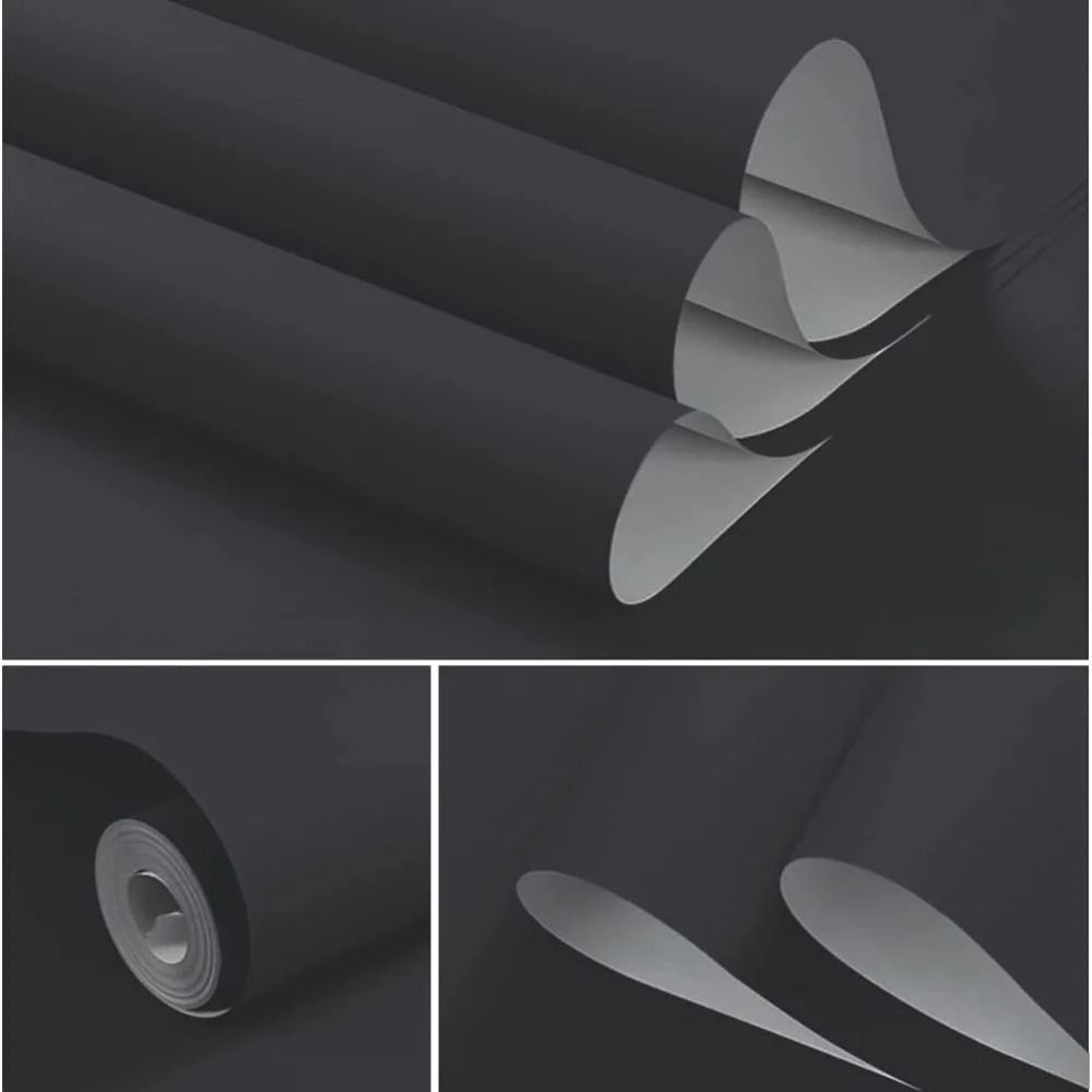 Dark Gray Peel And Stick Wallpaper Waterproof Removable Furniture Contact Paper 0