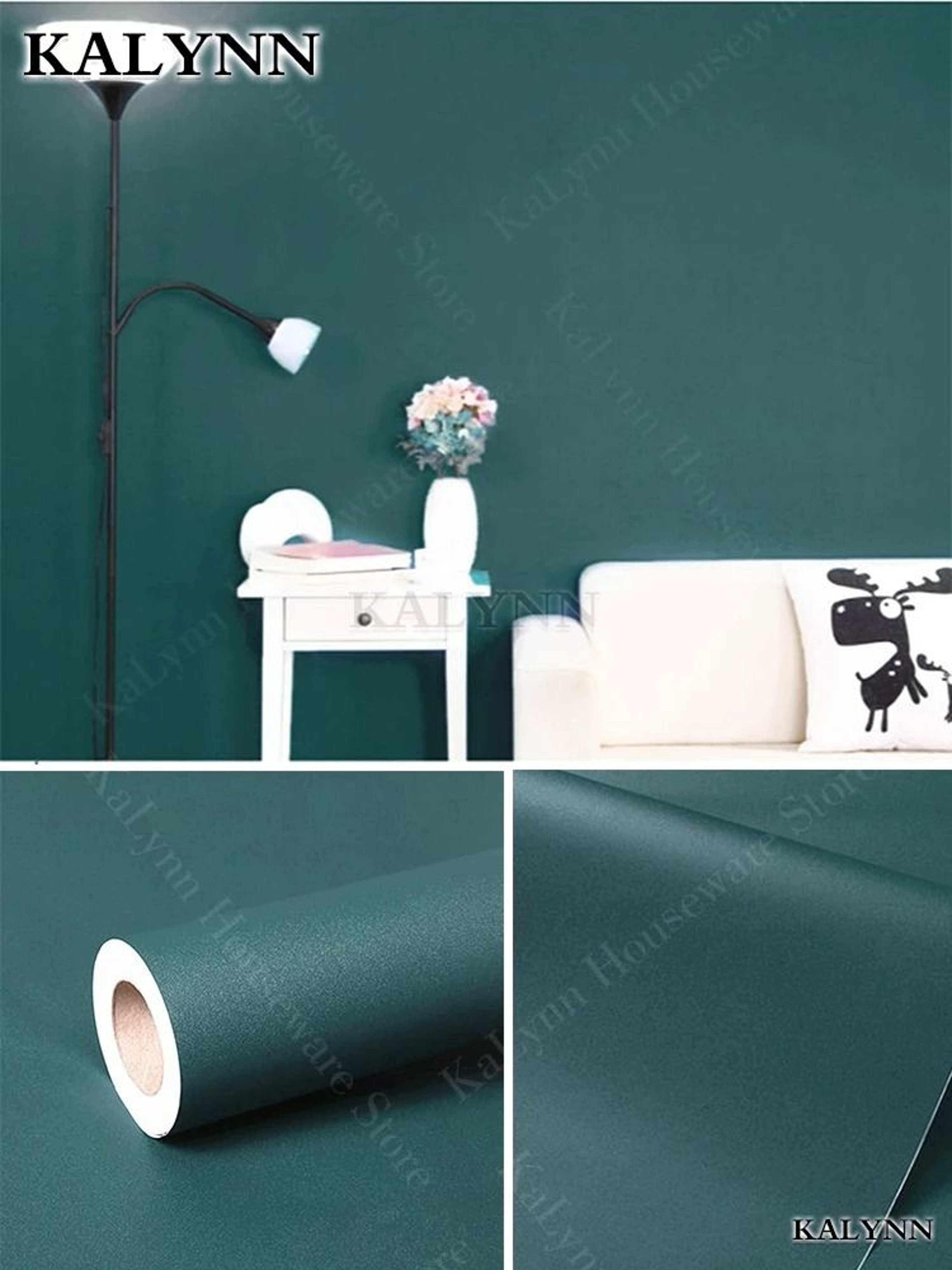 ColorEase Peel And Stick Wallpaper Solid Color Wallpaper Waterproof PVC Contact Paper 8