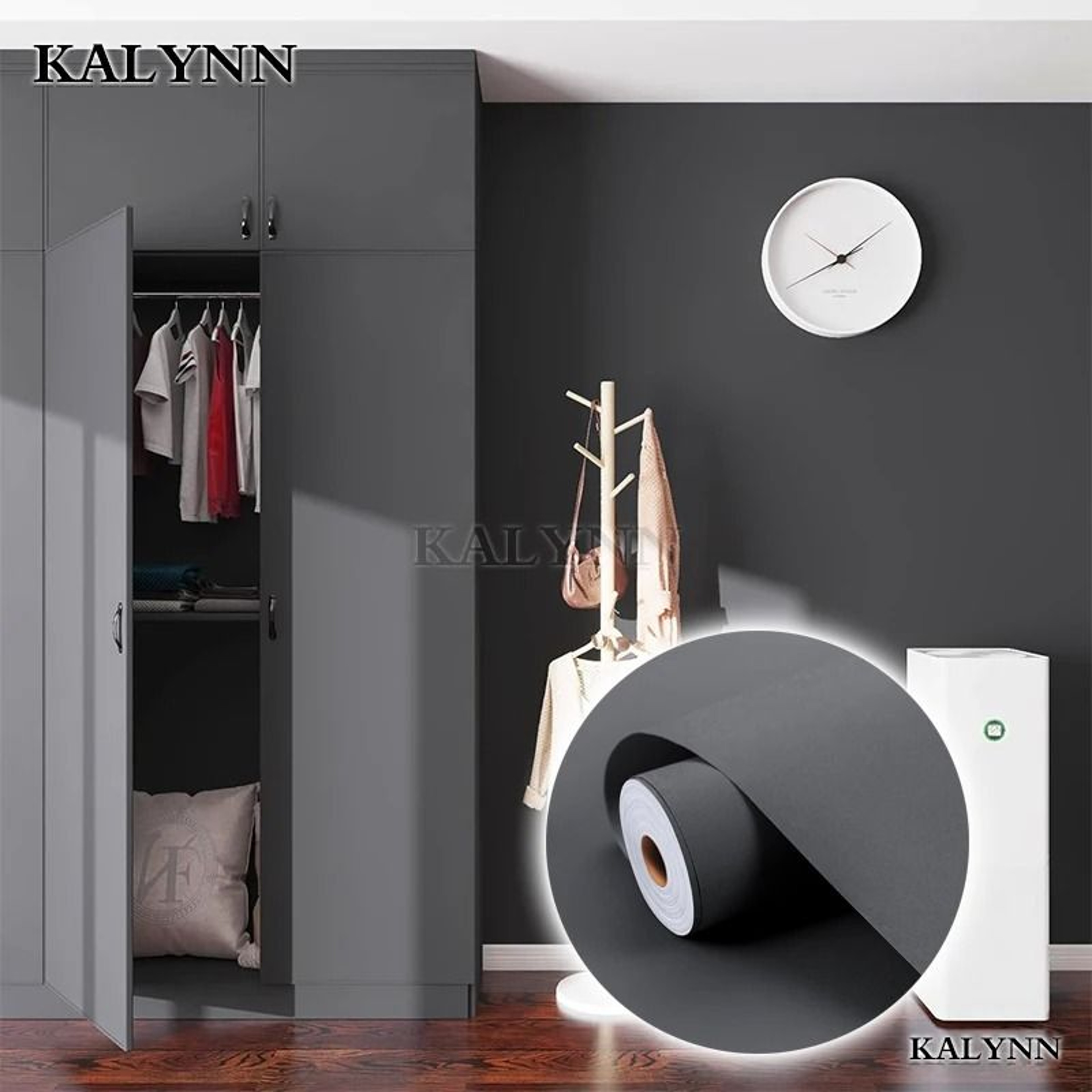 ColorEase Peel And Stick Wallpaper Solid Color Wallpaper Waterproof PVC Contact Paper 16
