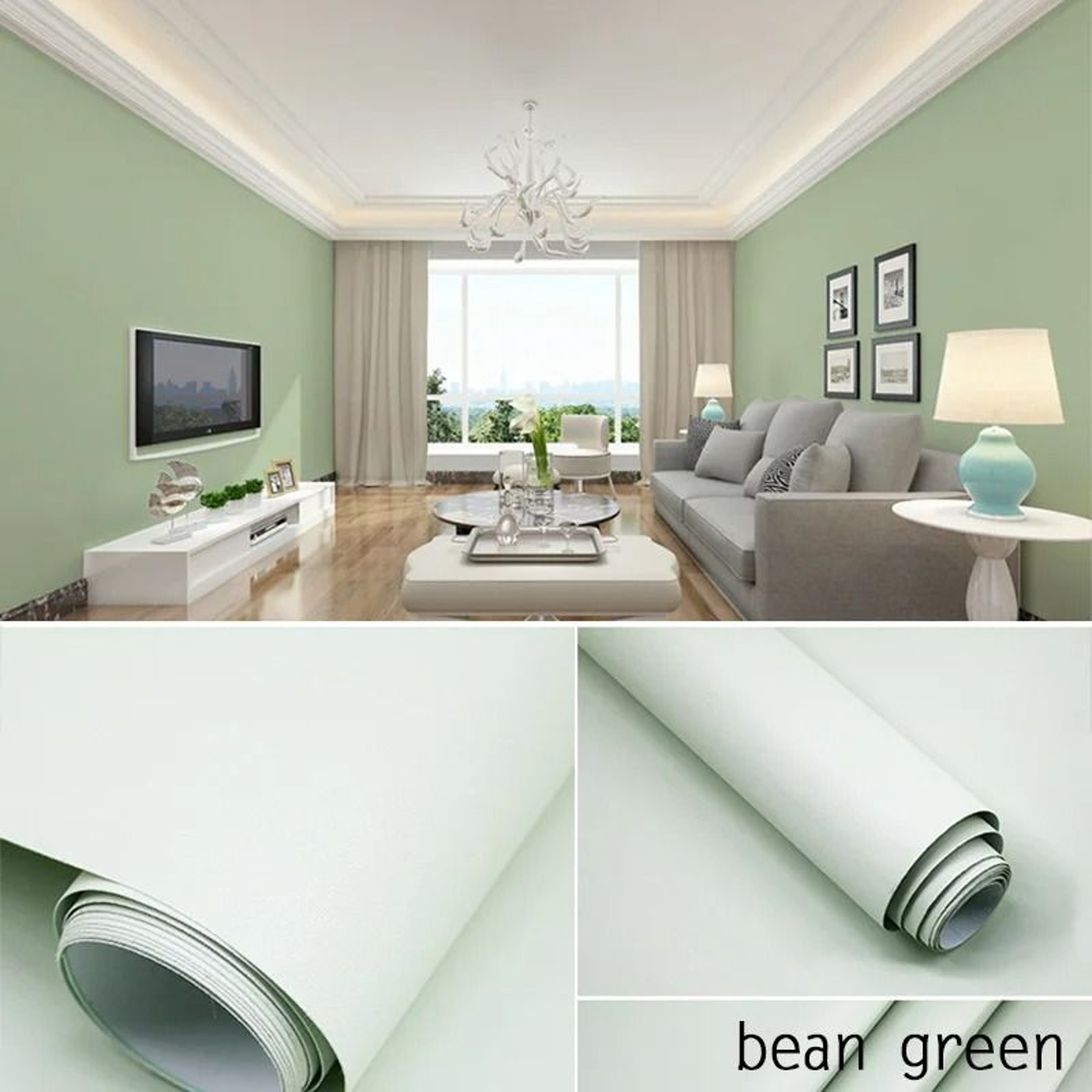 ColorEase Peel And Stick Wallpaper Solid Color Wallpaper Waterproof PVC Contact Paper 19