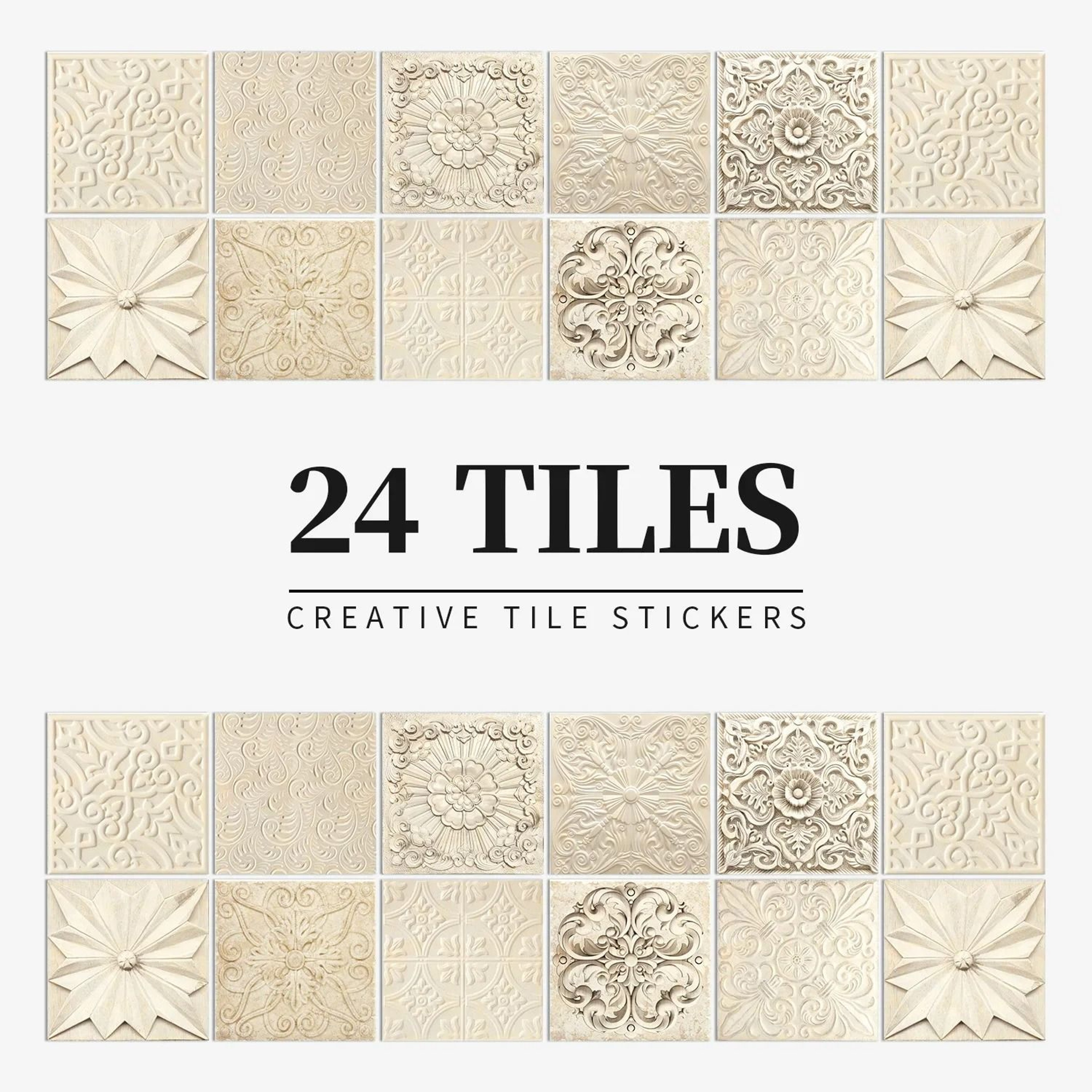 MosaicEase Moroccan Tile Stickers Peel And Stick Tile Stickers Waterproof Vinyl Wall Decals 1