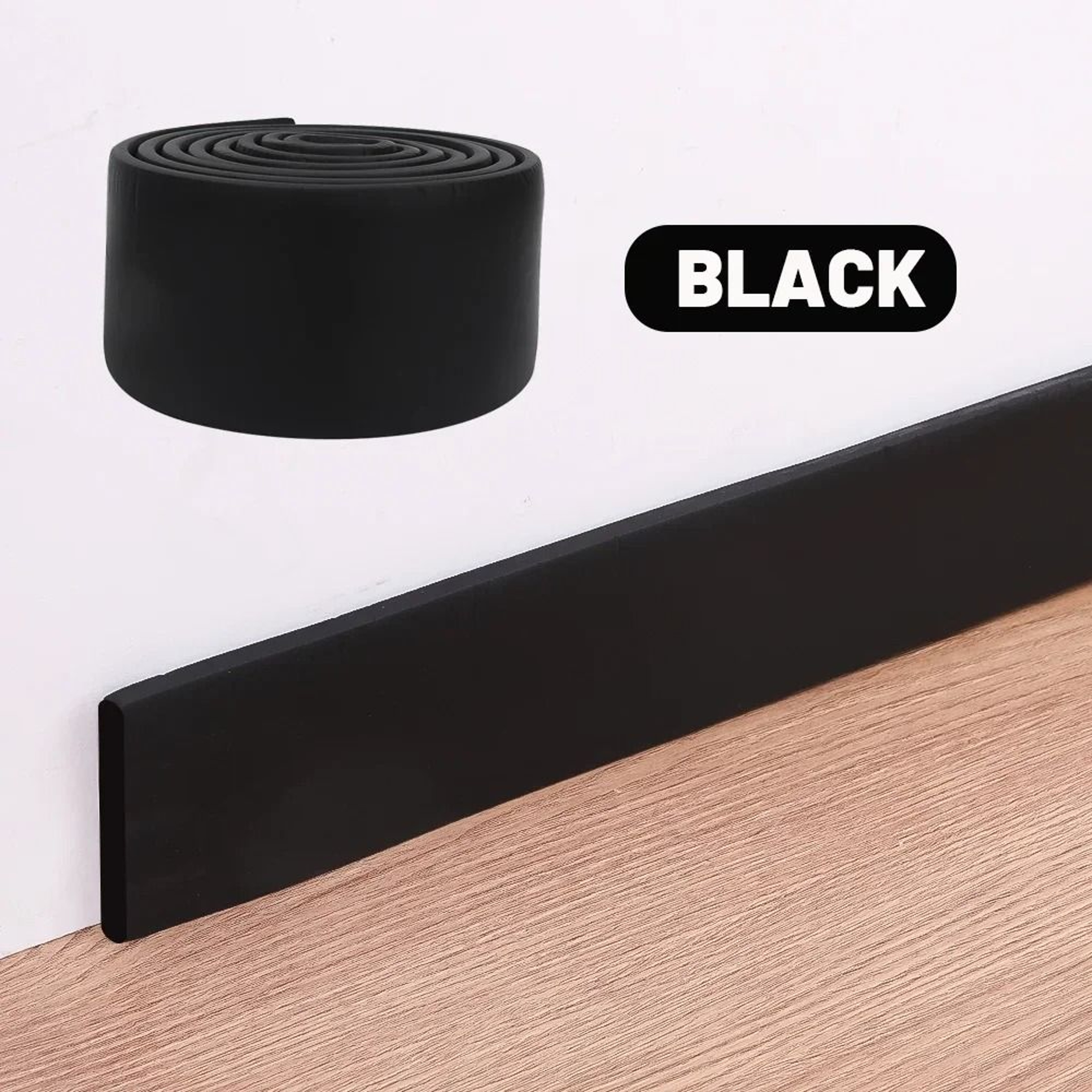 3D Self Adhesive Skirting Line Thickened Anti Collision Wall Trim 5