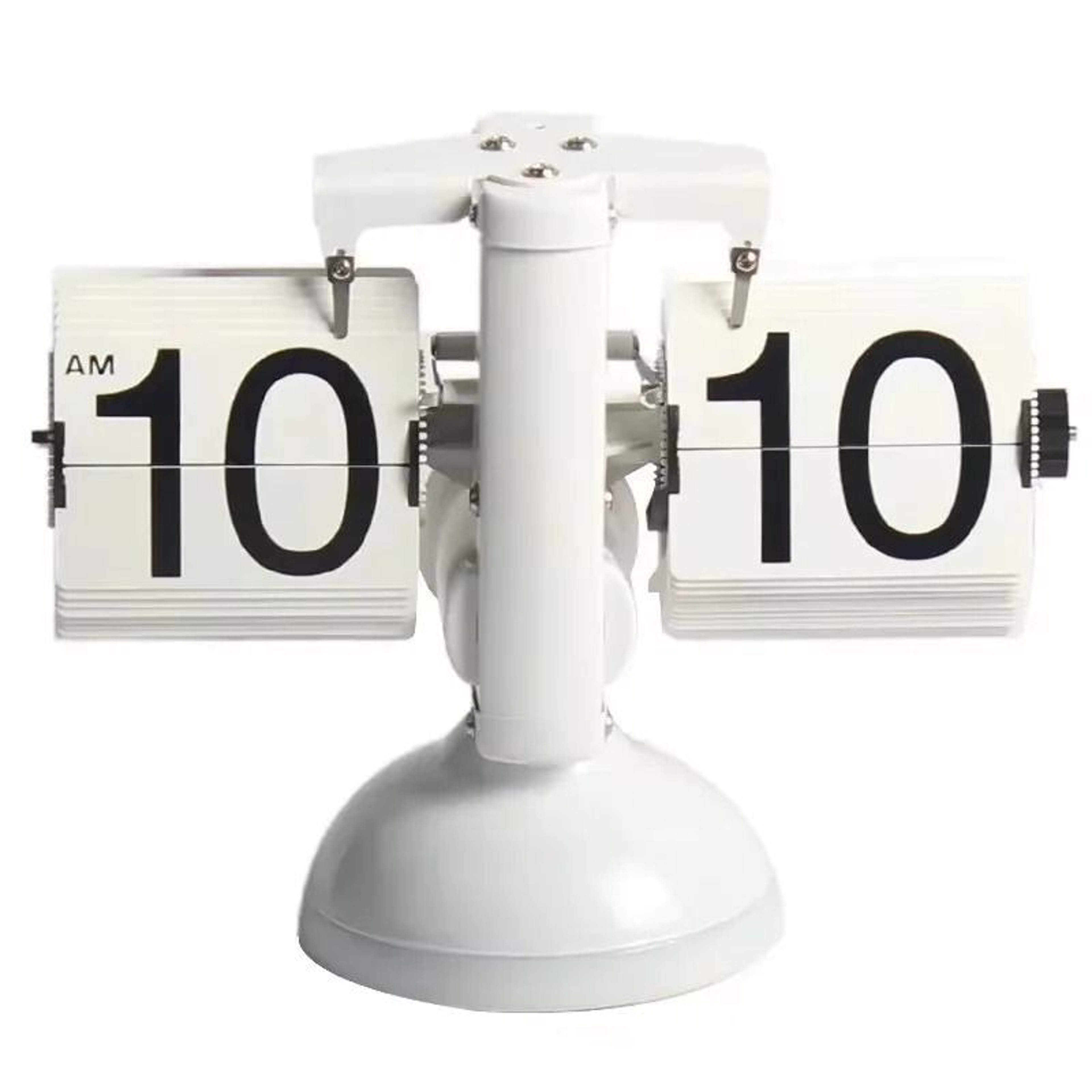 Vintage Automatic Flip Page Desk Clock Battery Powered Retro Table Clock 9