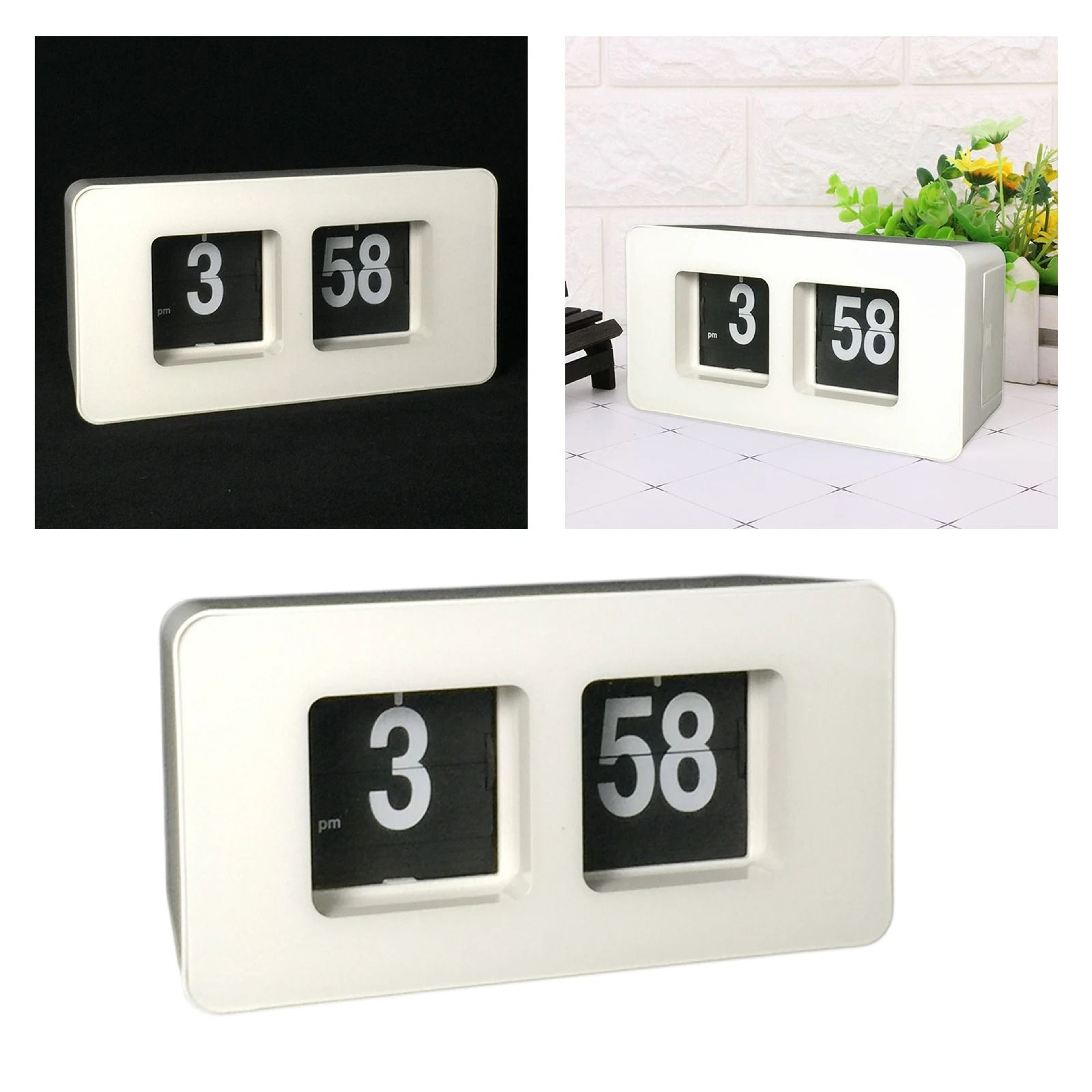 Retro Auto Flip Wall And Desk Clock With Large Display 9