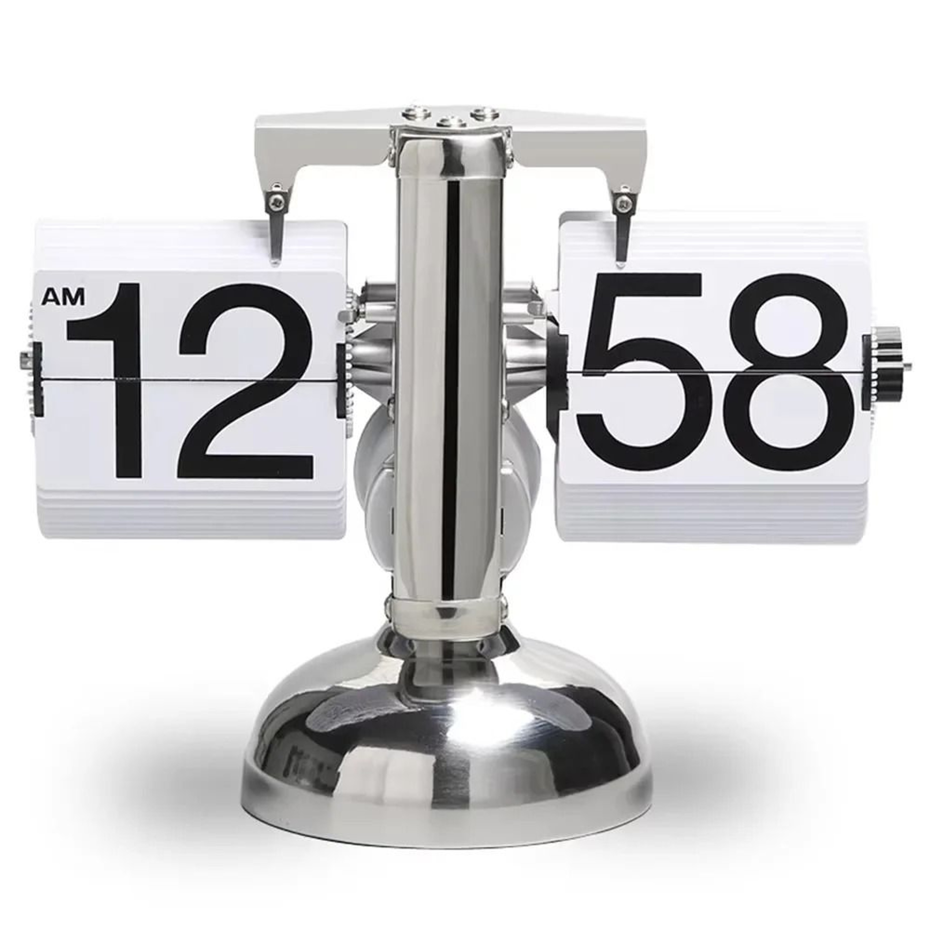 Vintage Page Turning Desk Clock With Accurate Quartz Movement 1