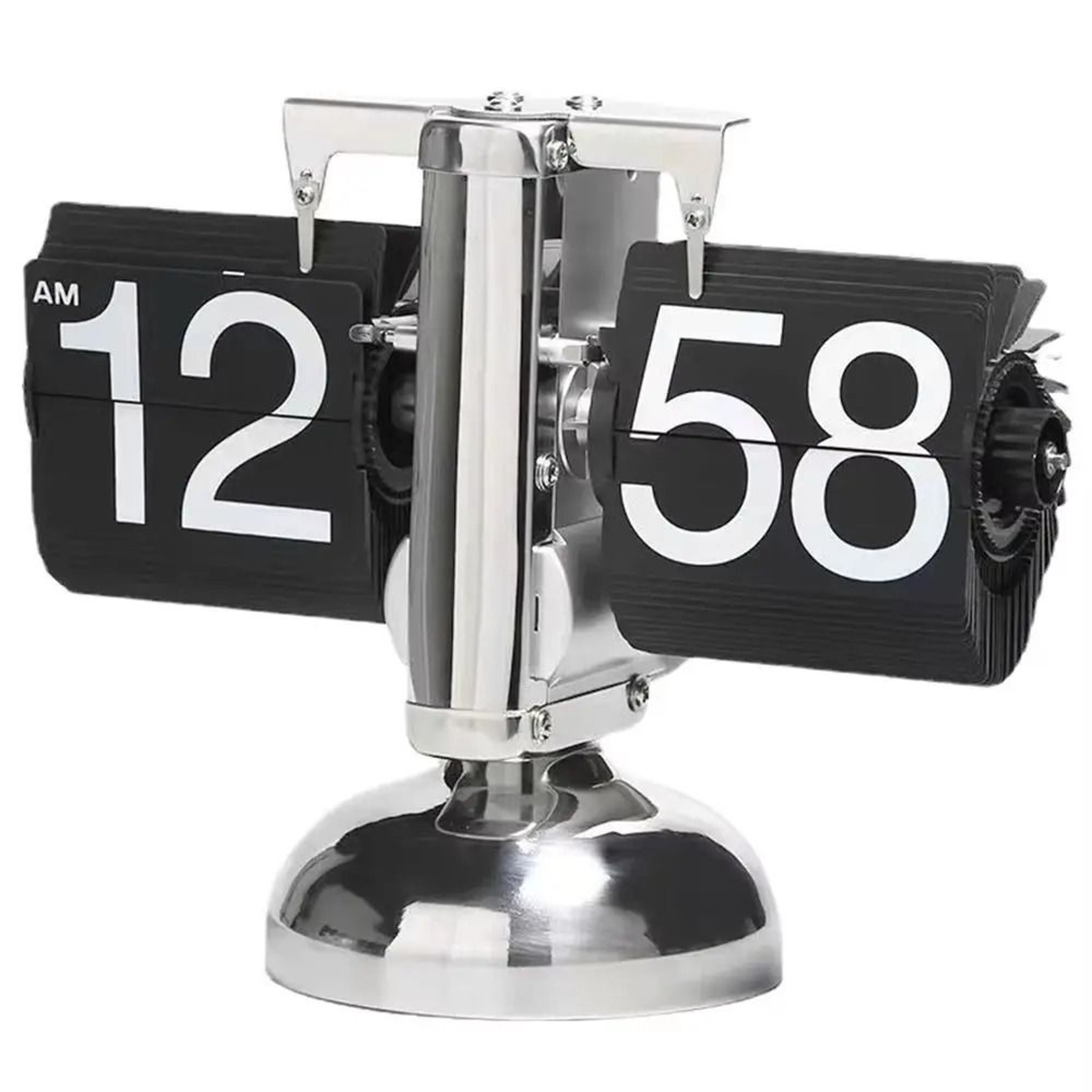 Vintage Quartz Flip Desk Clock With Removable Number Cards 3
