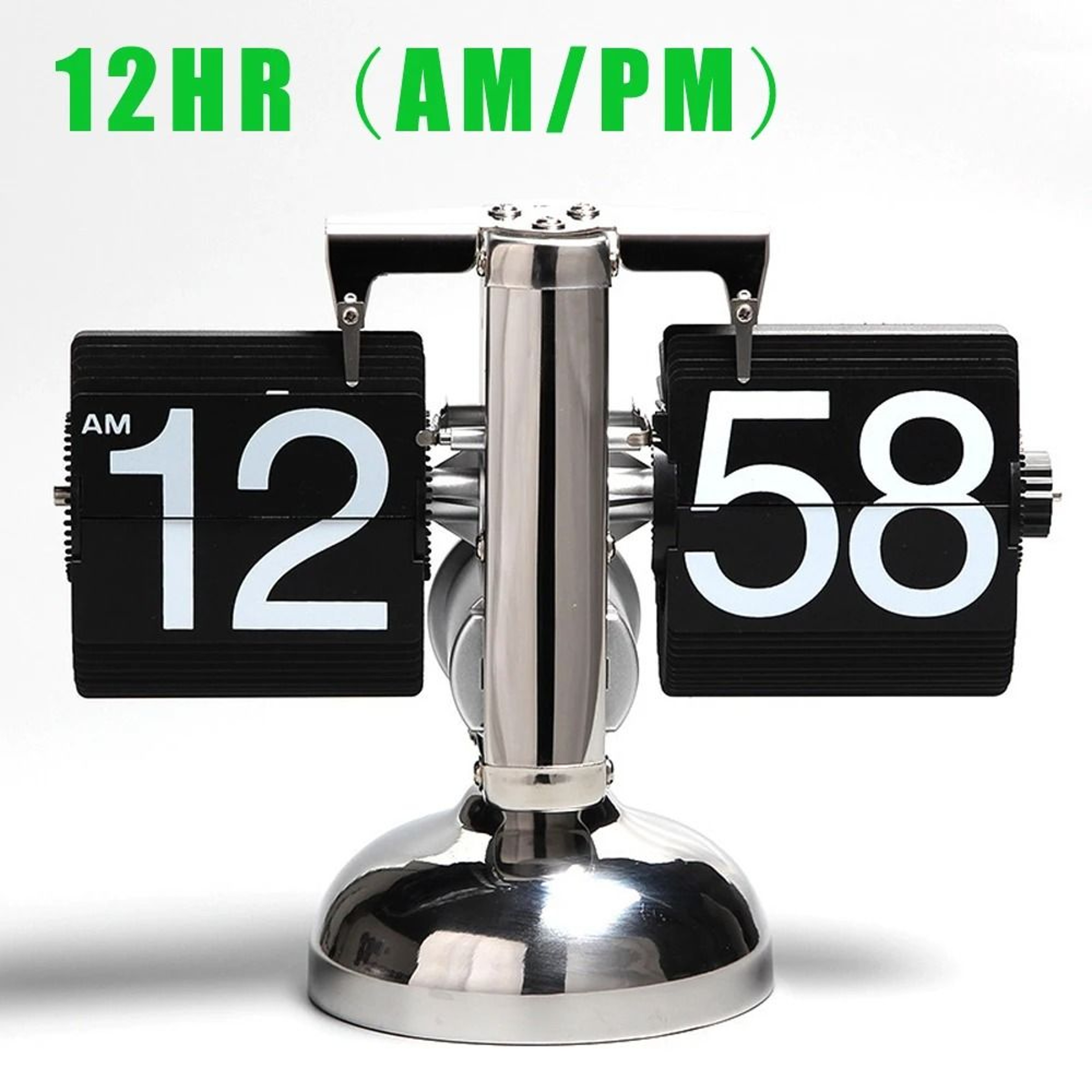Modern Automatic Flip Desk Clock With Large Number Display 1