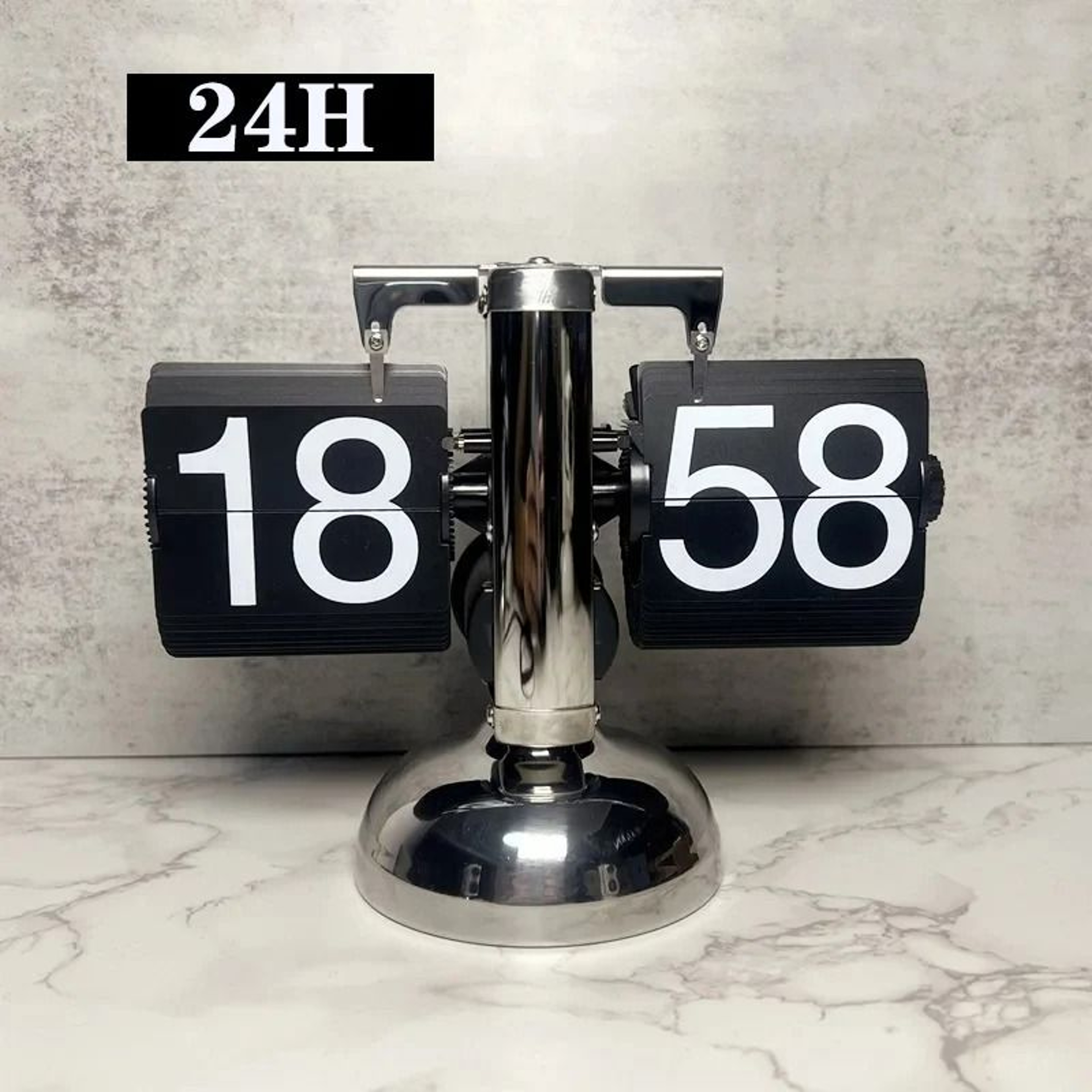 Modern Automatic Retro Flip Clock With 12H 24H Display 3