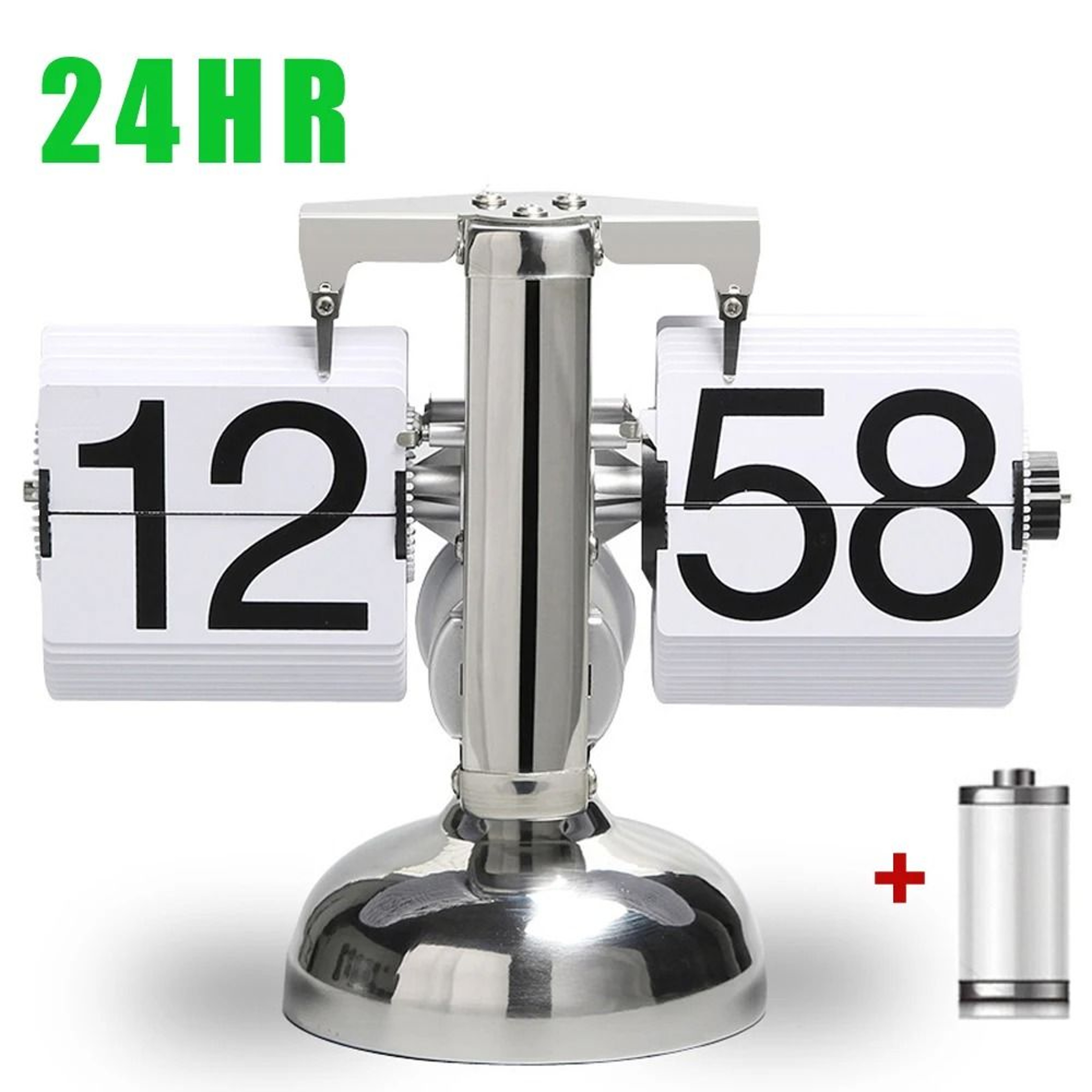 Automatic Retro Flip Desk Clock With Large Number Display 2