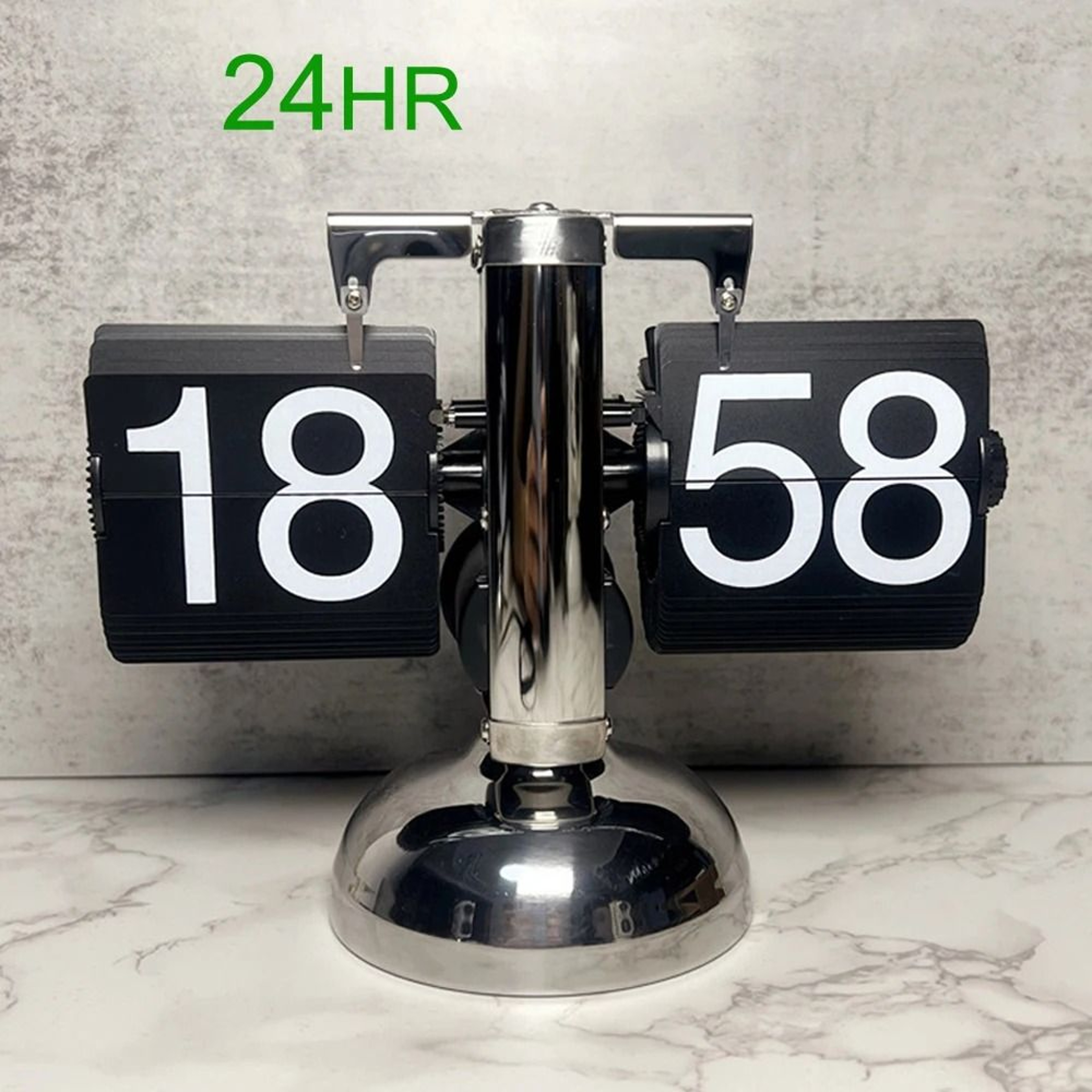 Automatic Retro Flip Desk Clock With Large Number Display 10
