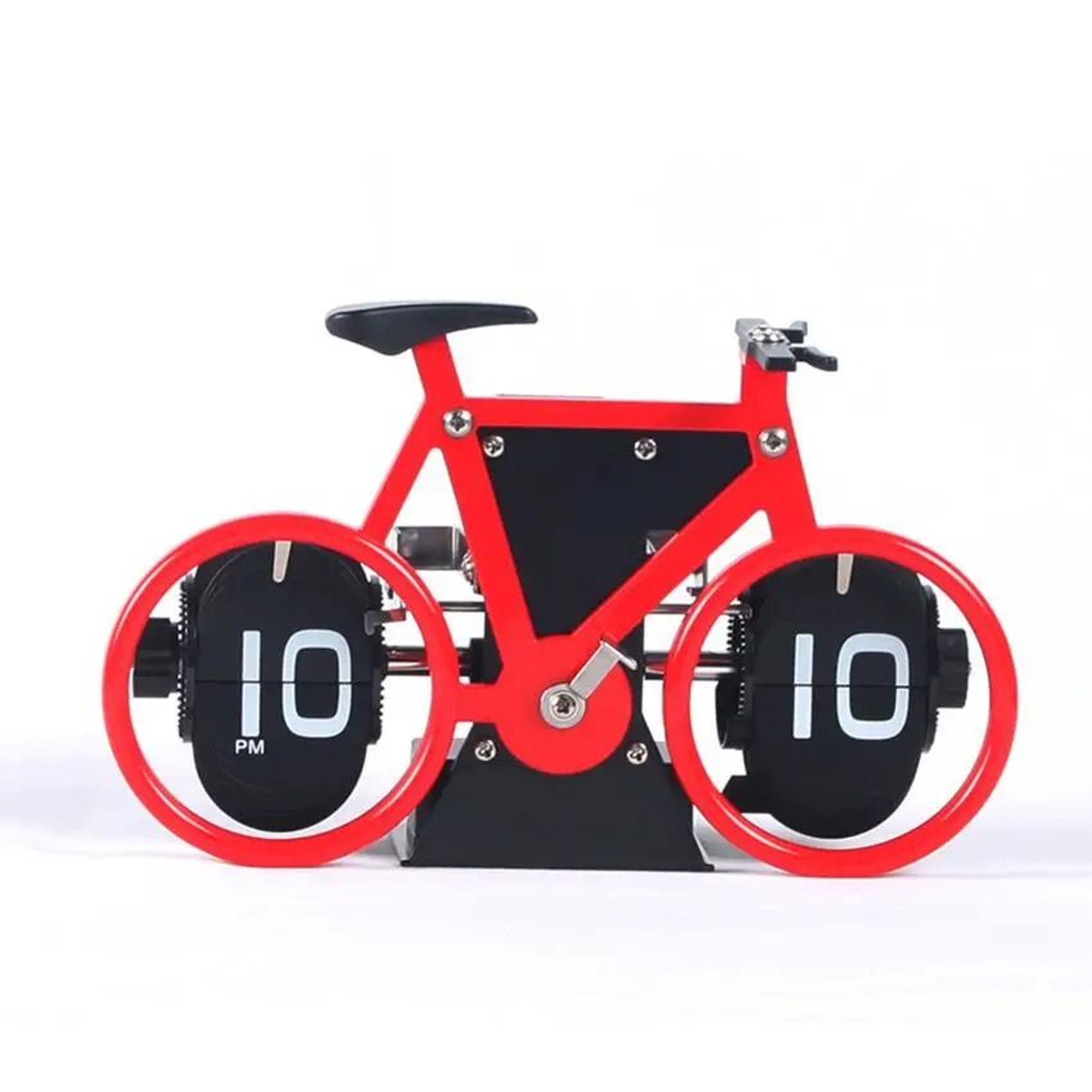 Retro Bicycle Flip Desk Clock With Automatic Page Turning 5