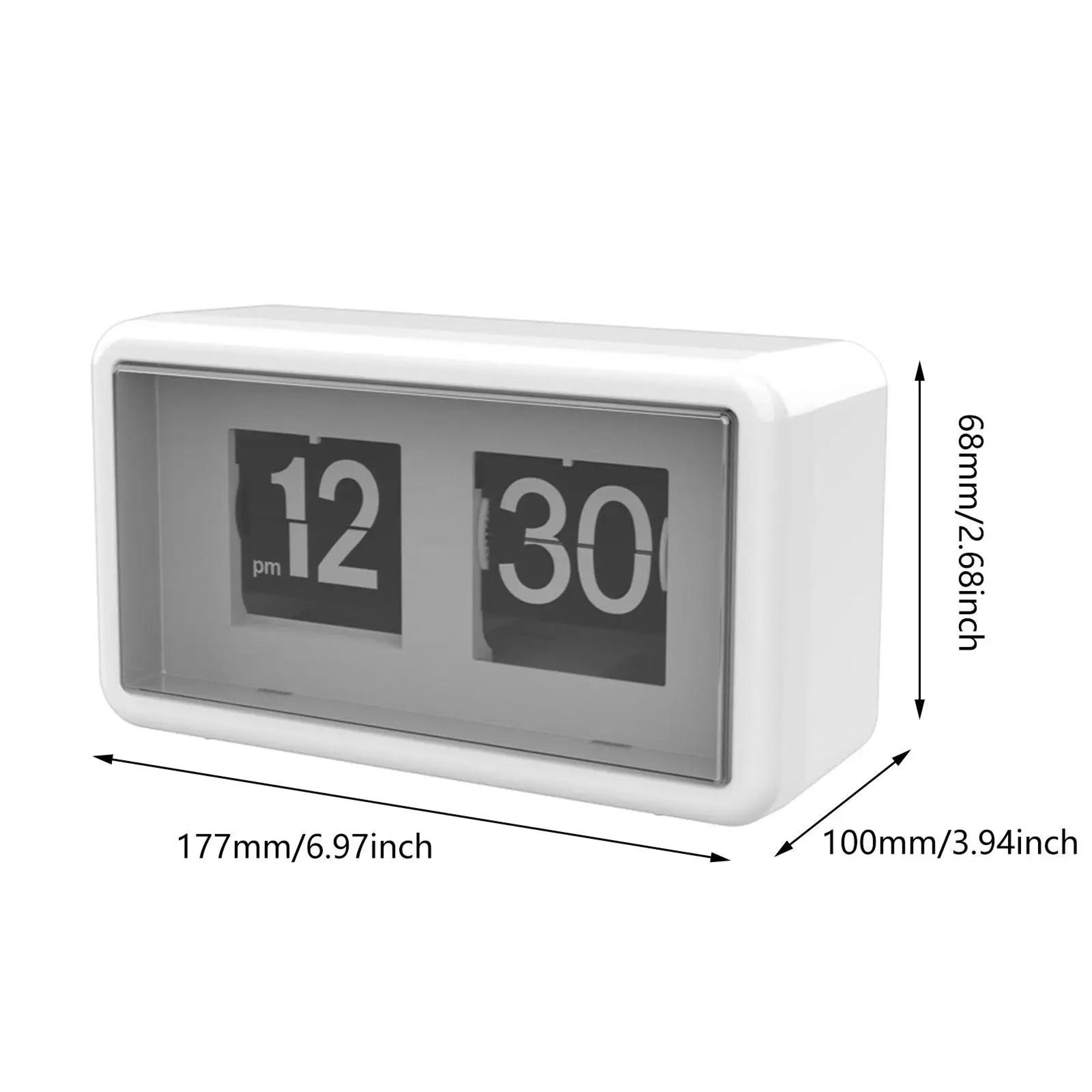 Silent Automatic Flip Desk Clock With Large Number Display 1