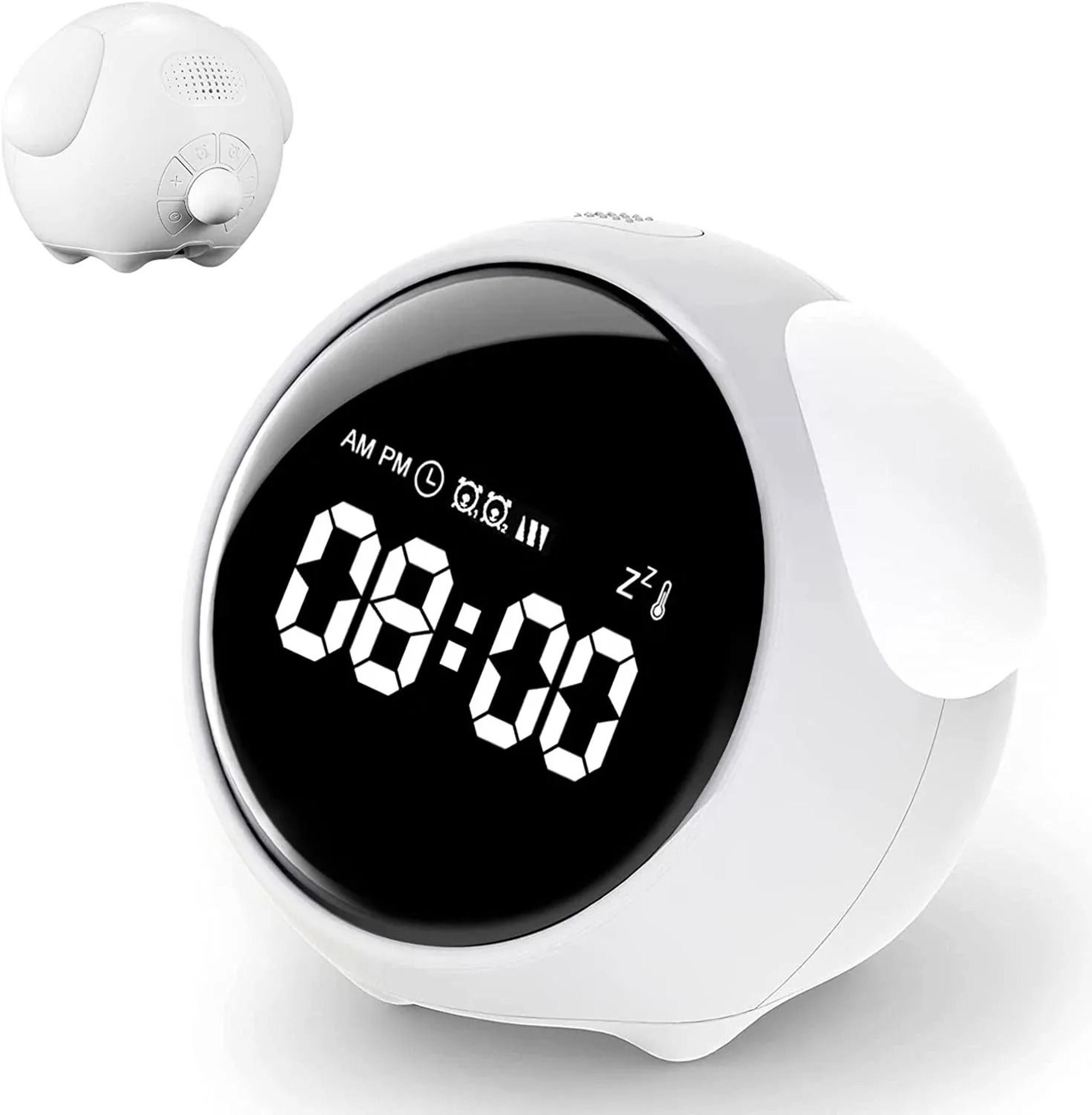 Cute Kids Digital Alarm Clock With LED Night Light And Voice Control 3