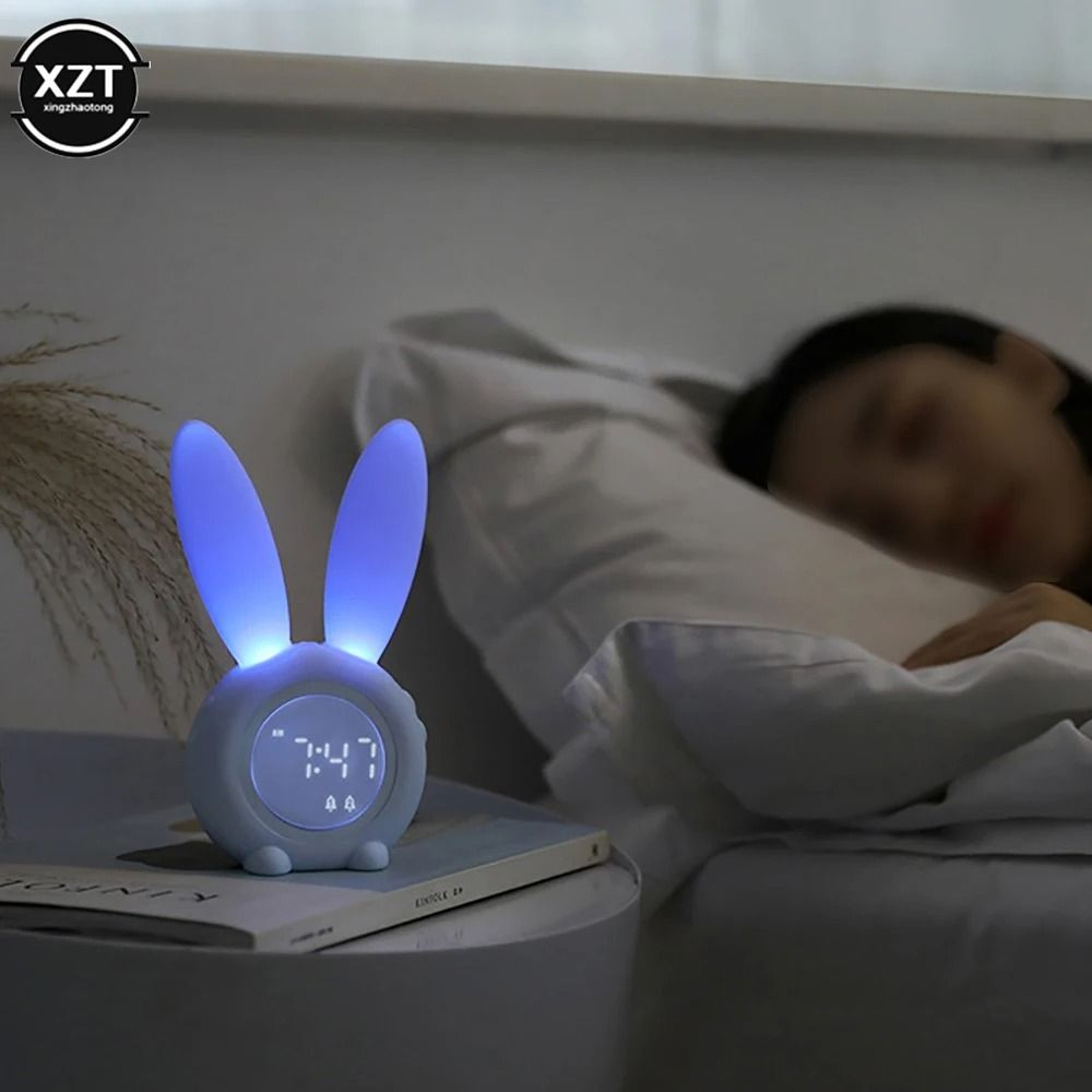 Bunny LED Alarm Clock With Night Light And Sound Control 3