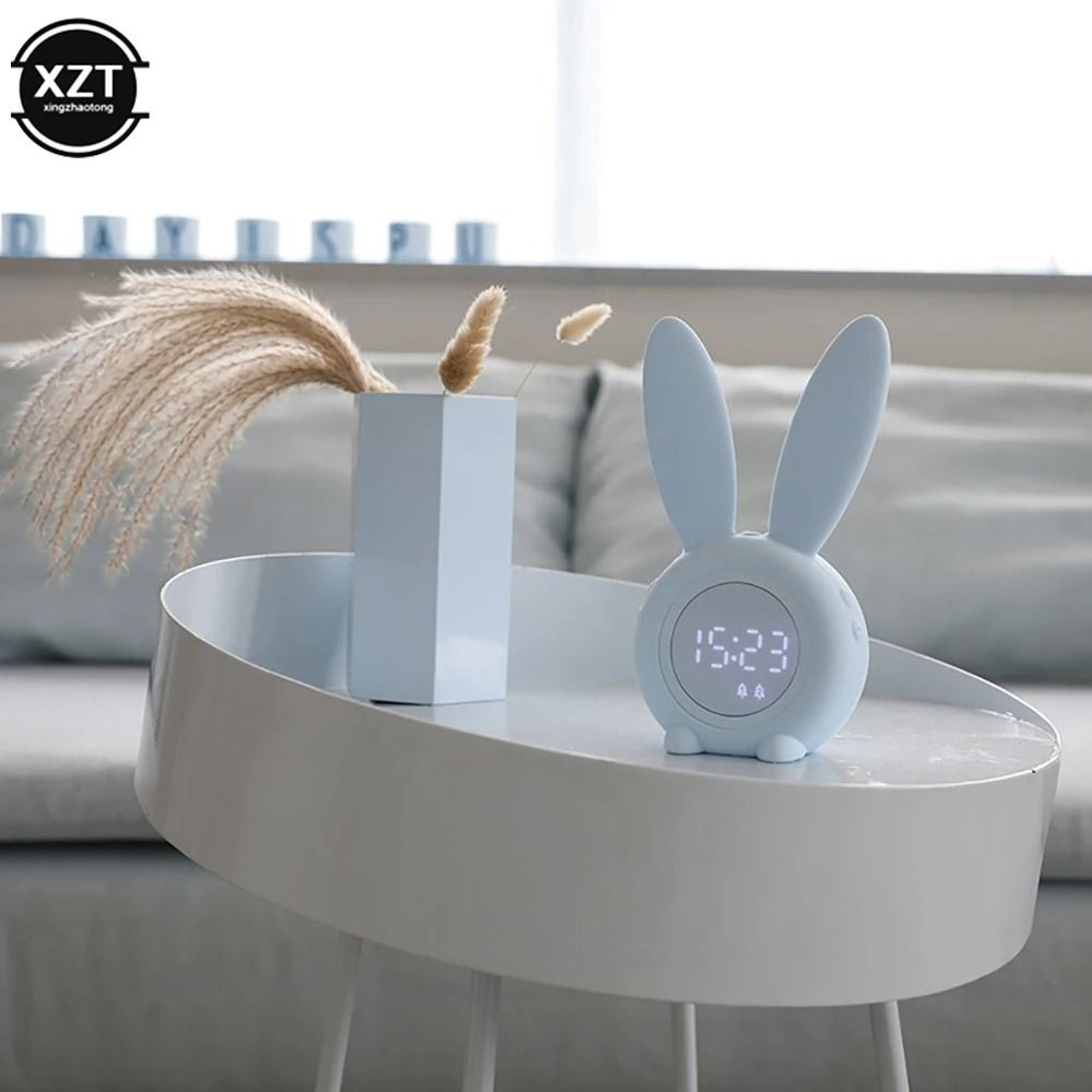 Bunny LED Alarm Clock With Night Light And Sound Control 1