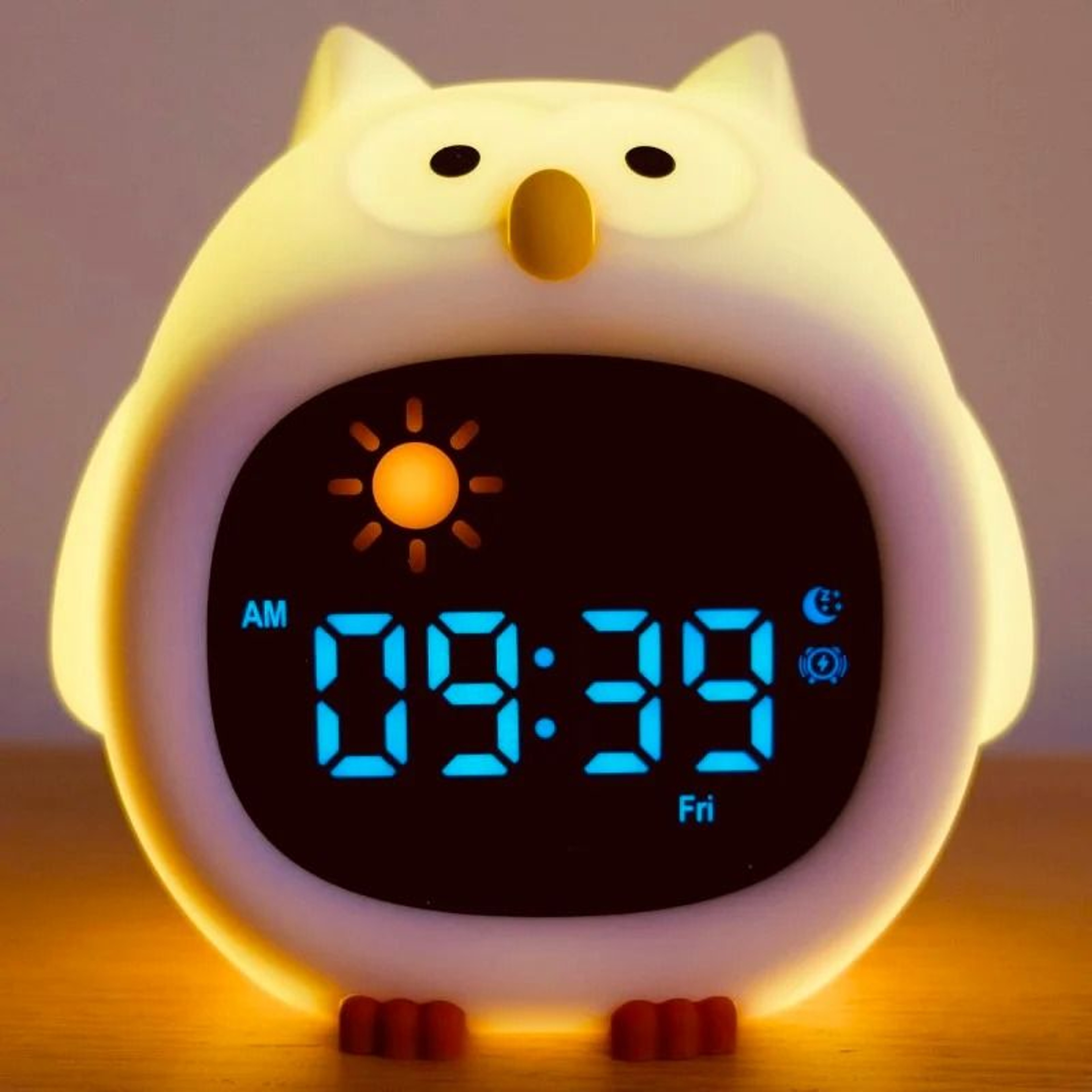 Puppy Sleep Trainer Alarm Clock With Touch Night Light 3