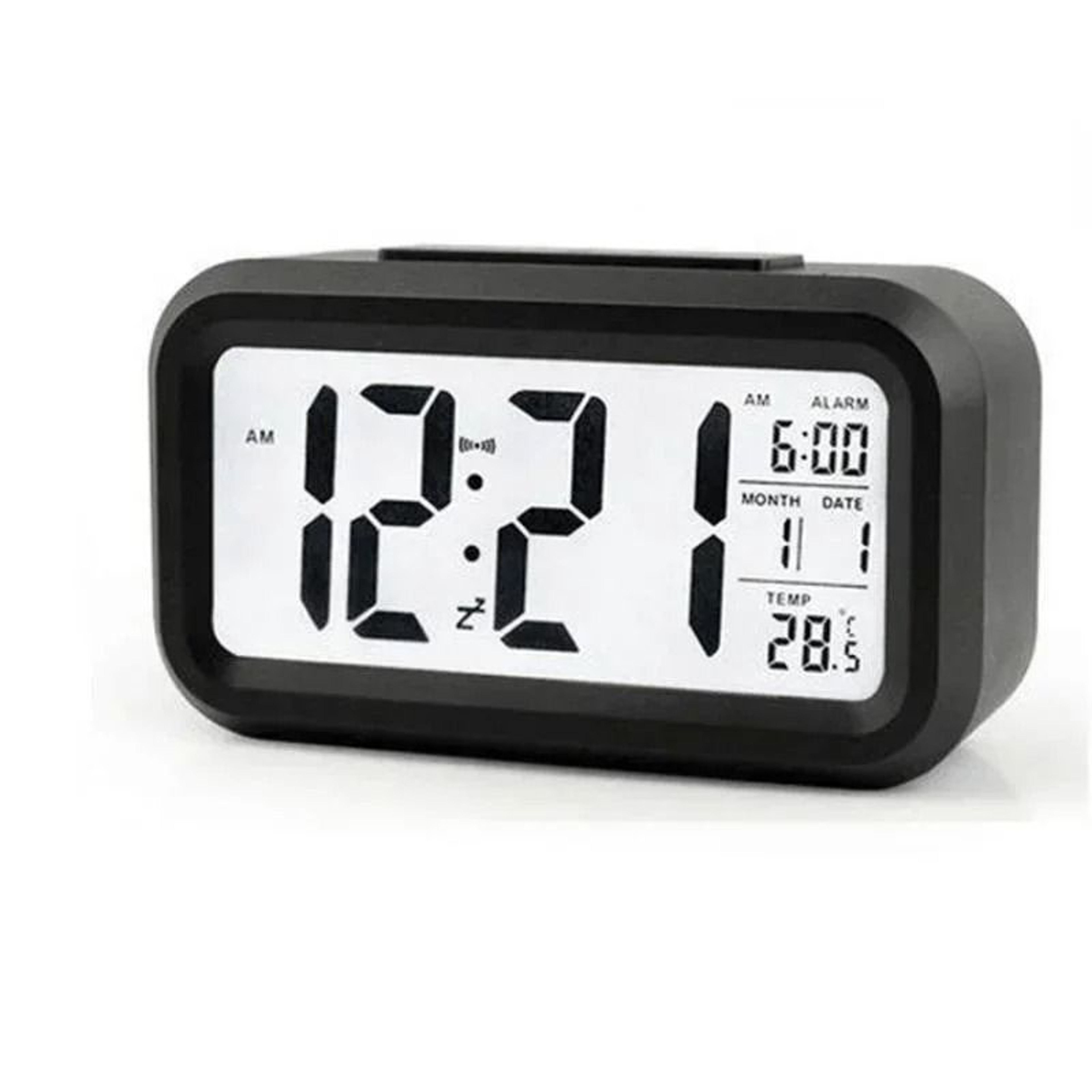 Multifunction Digital Alarm Clock With LCD Calendar And Temperature Display 2