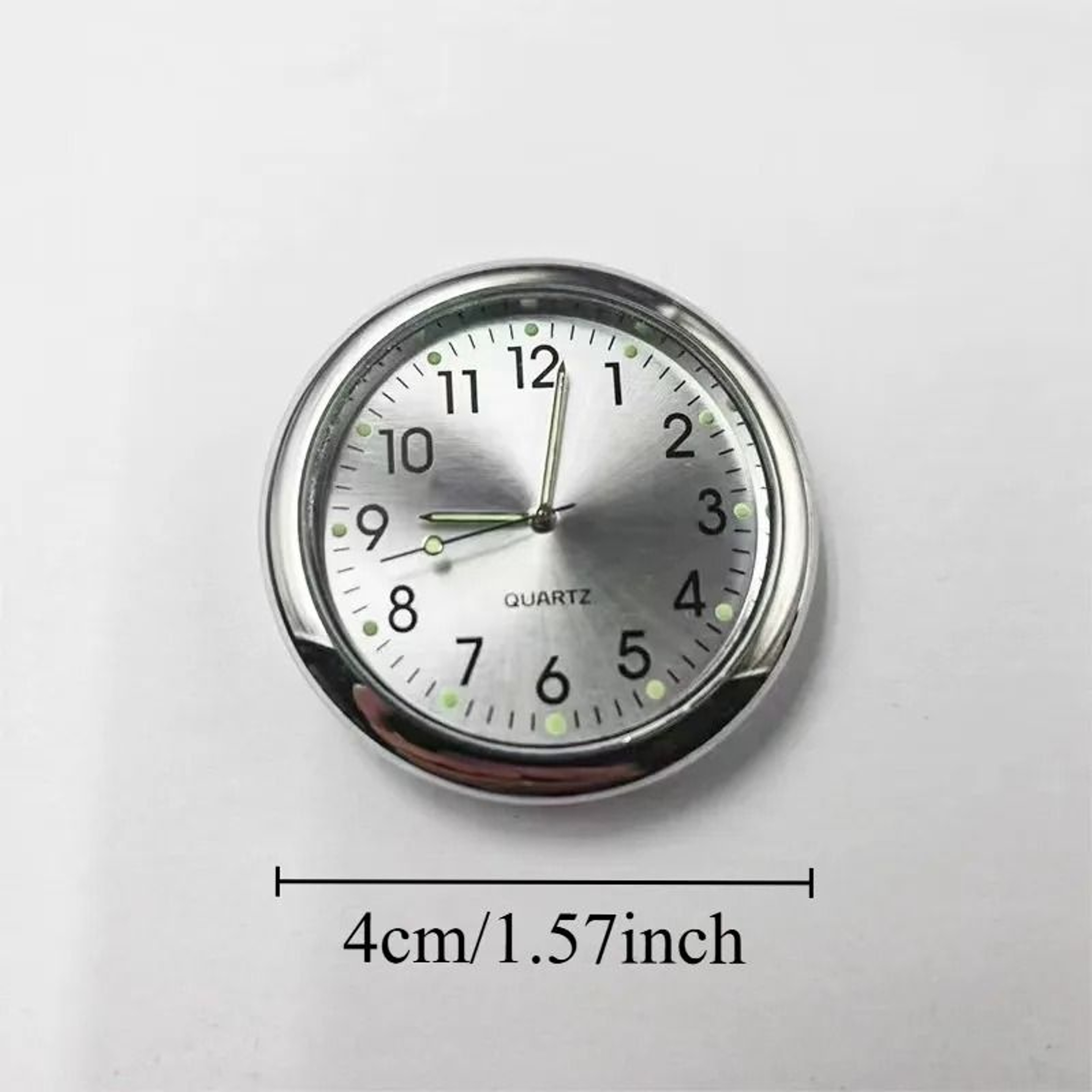 Mini Car Dashboard Clock With Luminous Quartz Display 7