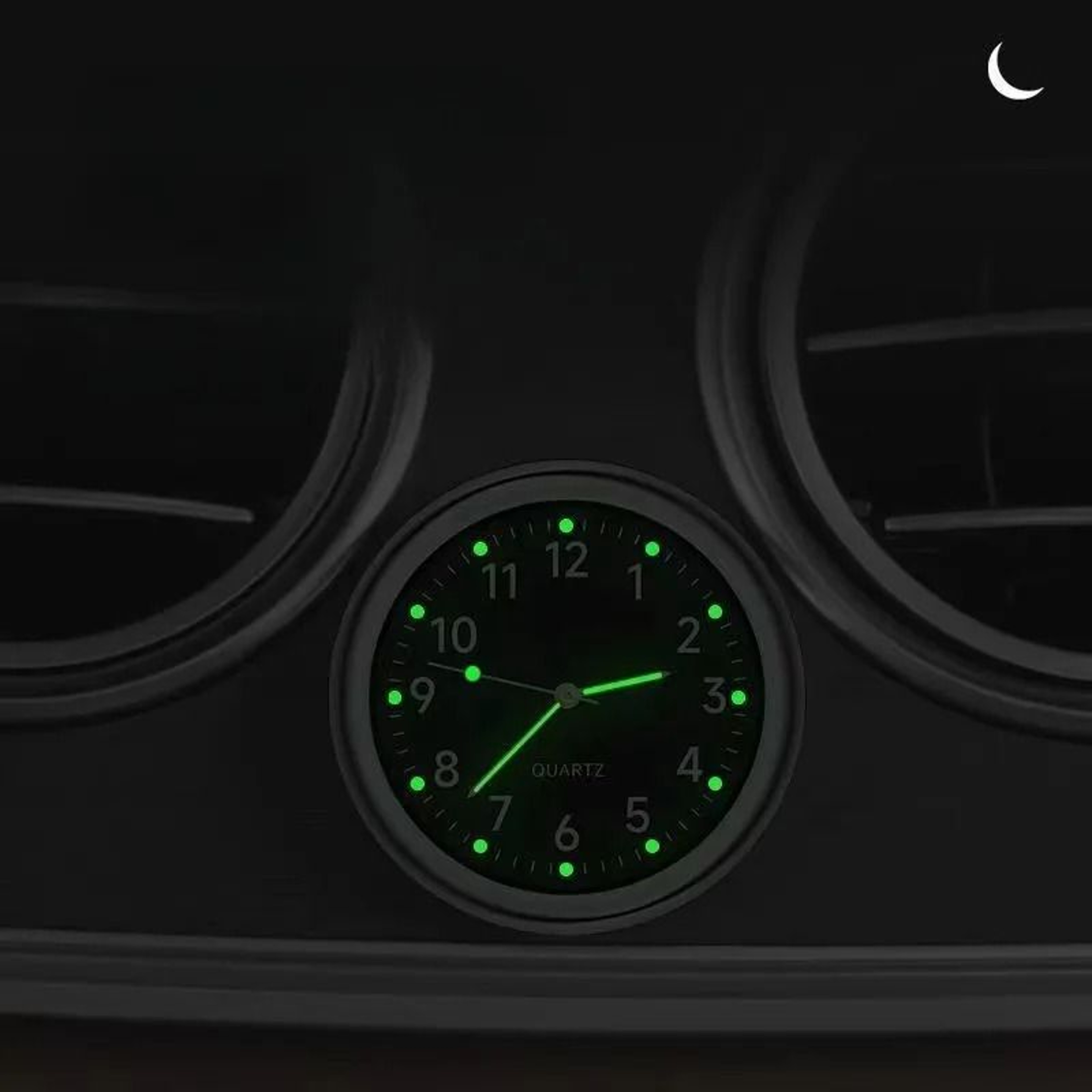 Mini Car Dashboard Clock With Luminous Quartz Display 11
