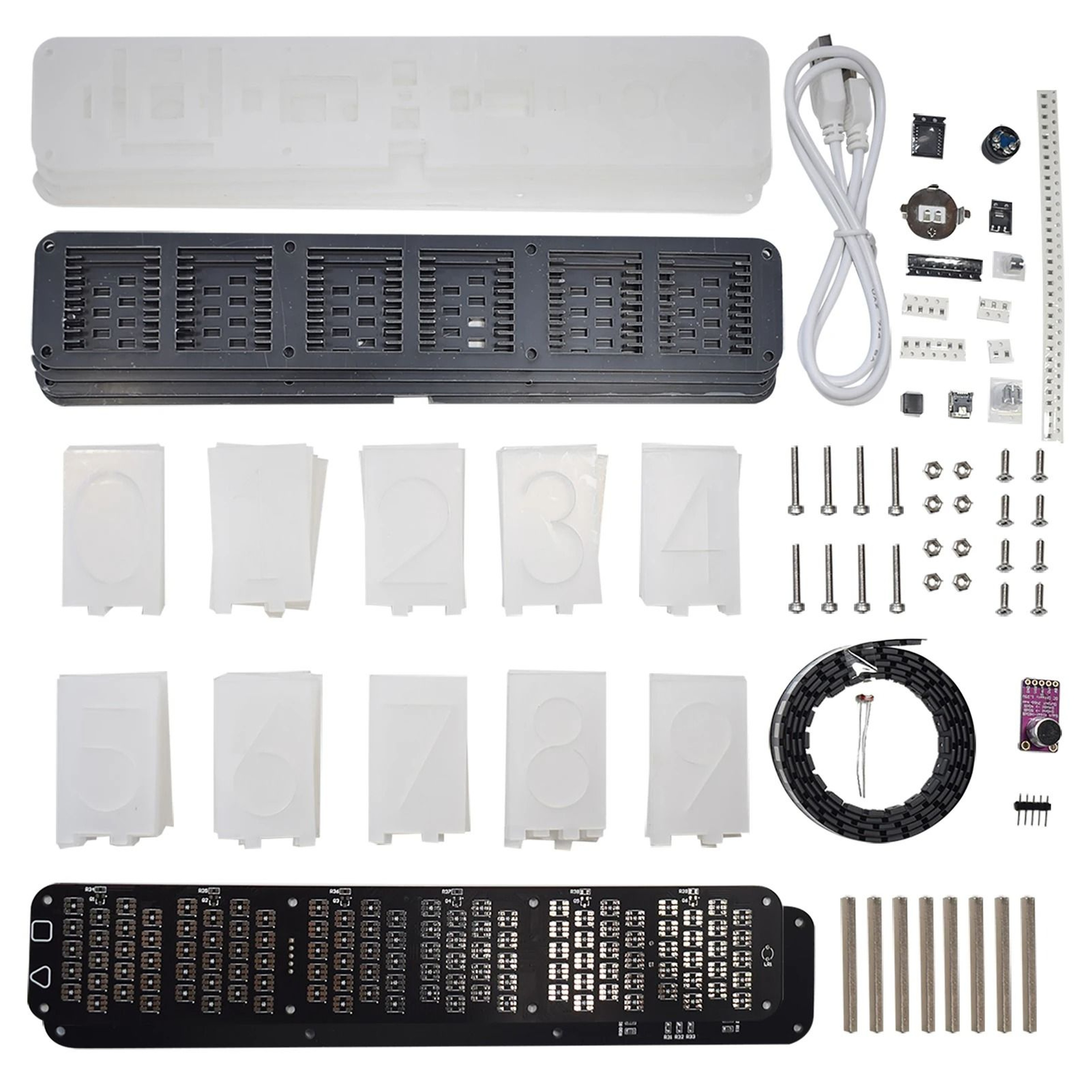 DS3231 DIY LED Alarm Clock With RGB Display And Music Spectrum 3