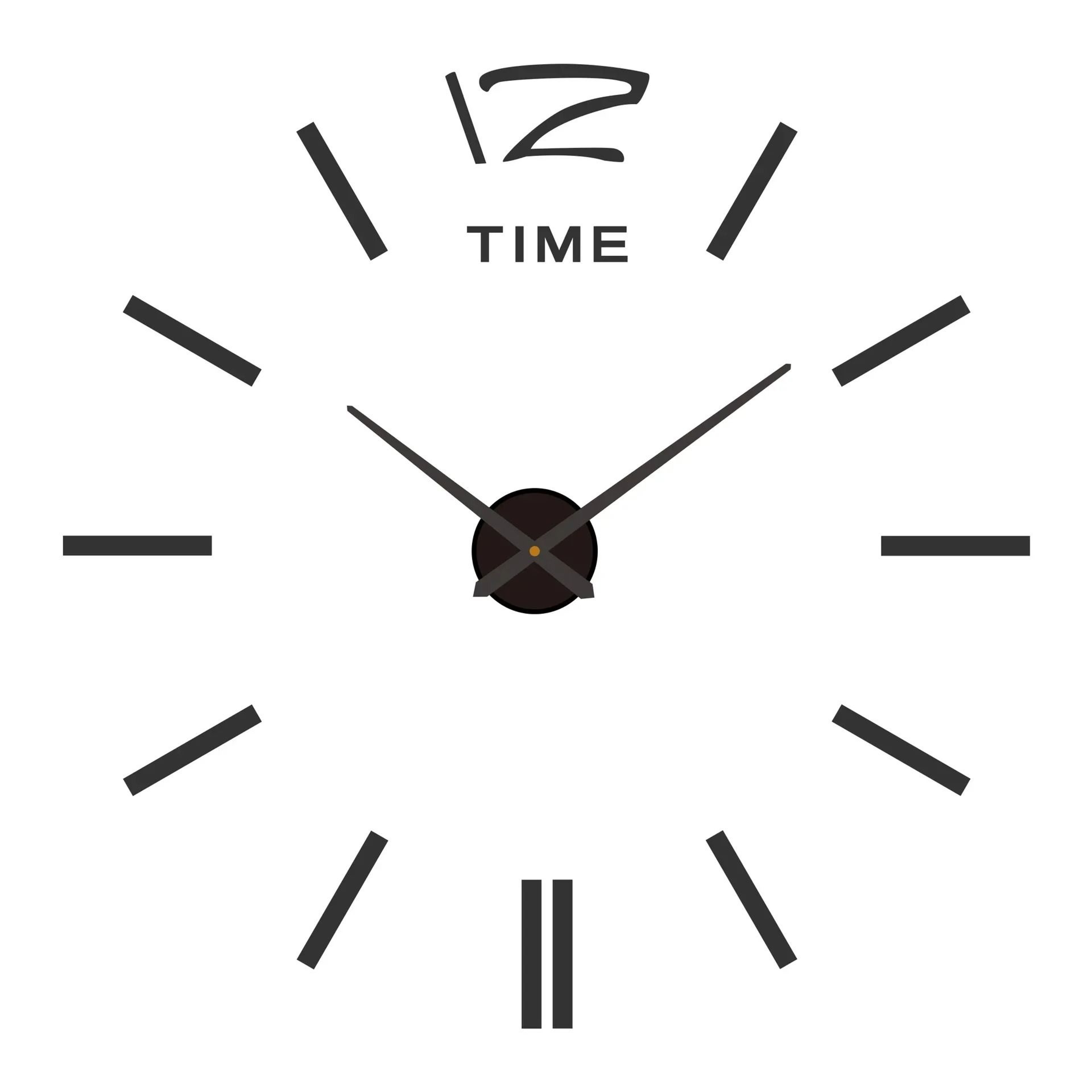Large 3D Wall Clock With Luminous DIY Numbers And Silent Movement 7