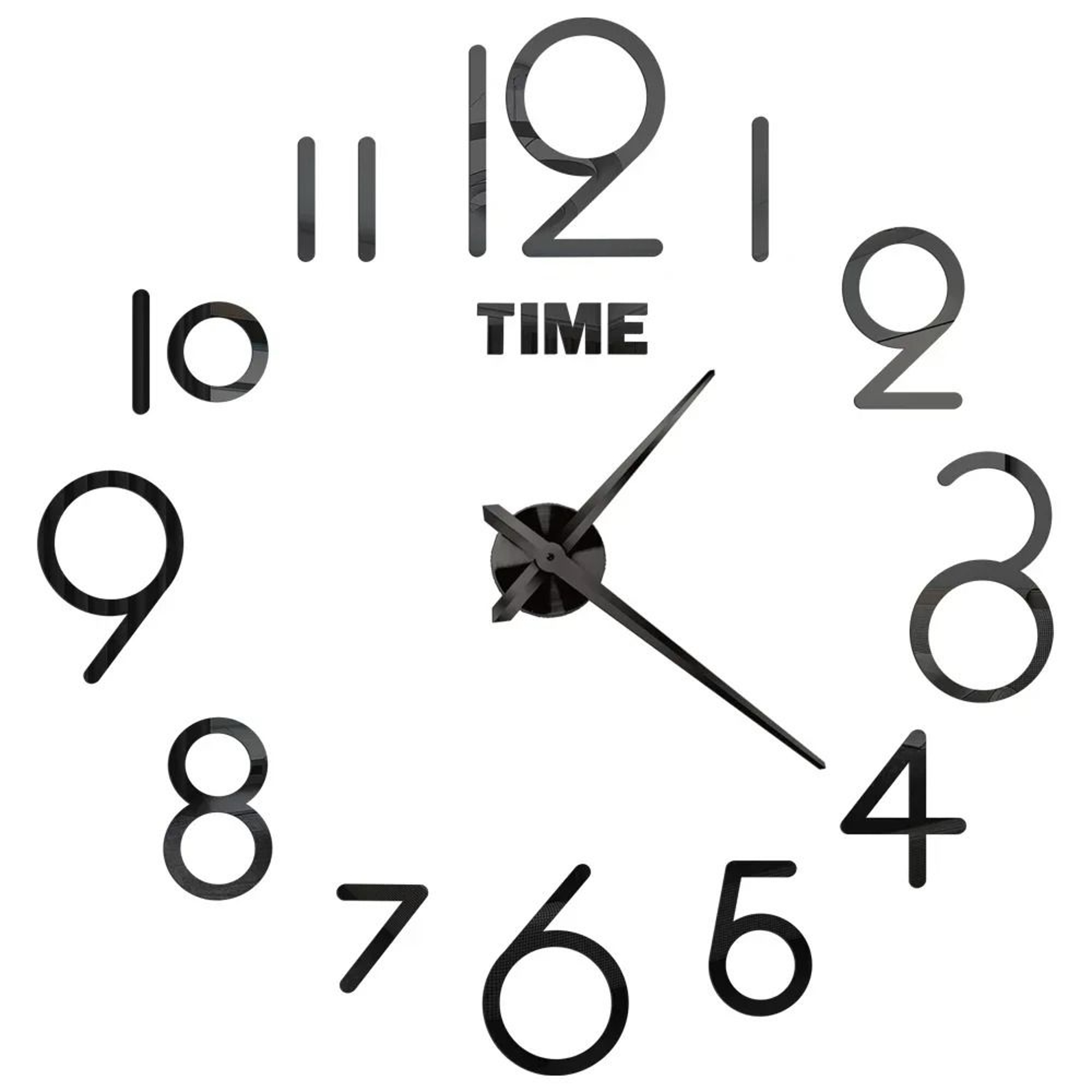 Large 3D Wall Clock With Luminous DIY Numbers And Silent Movement 19