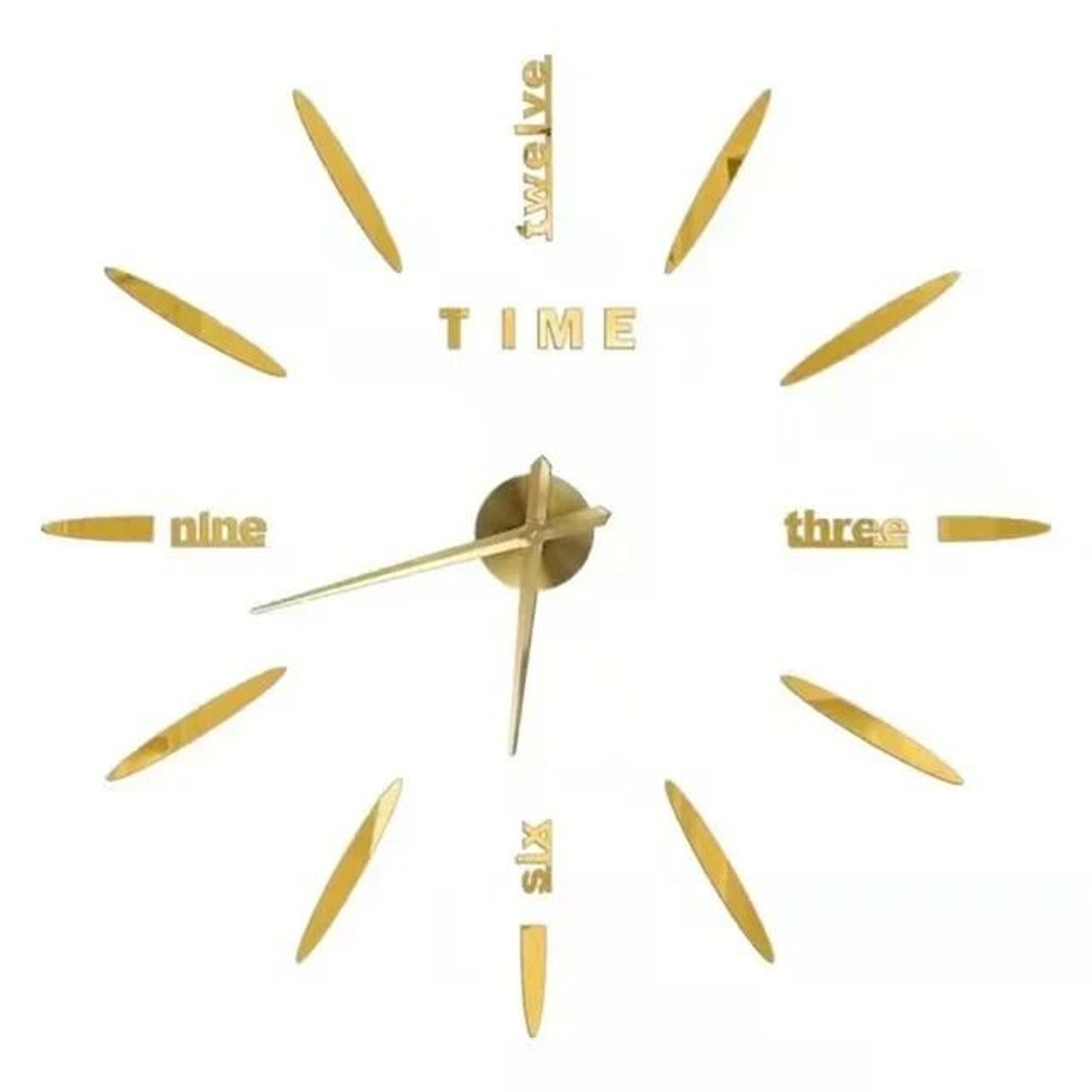 Large 3D Wall Clock With Luminous DIY Numbers And Silent Movement 27