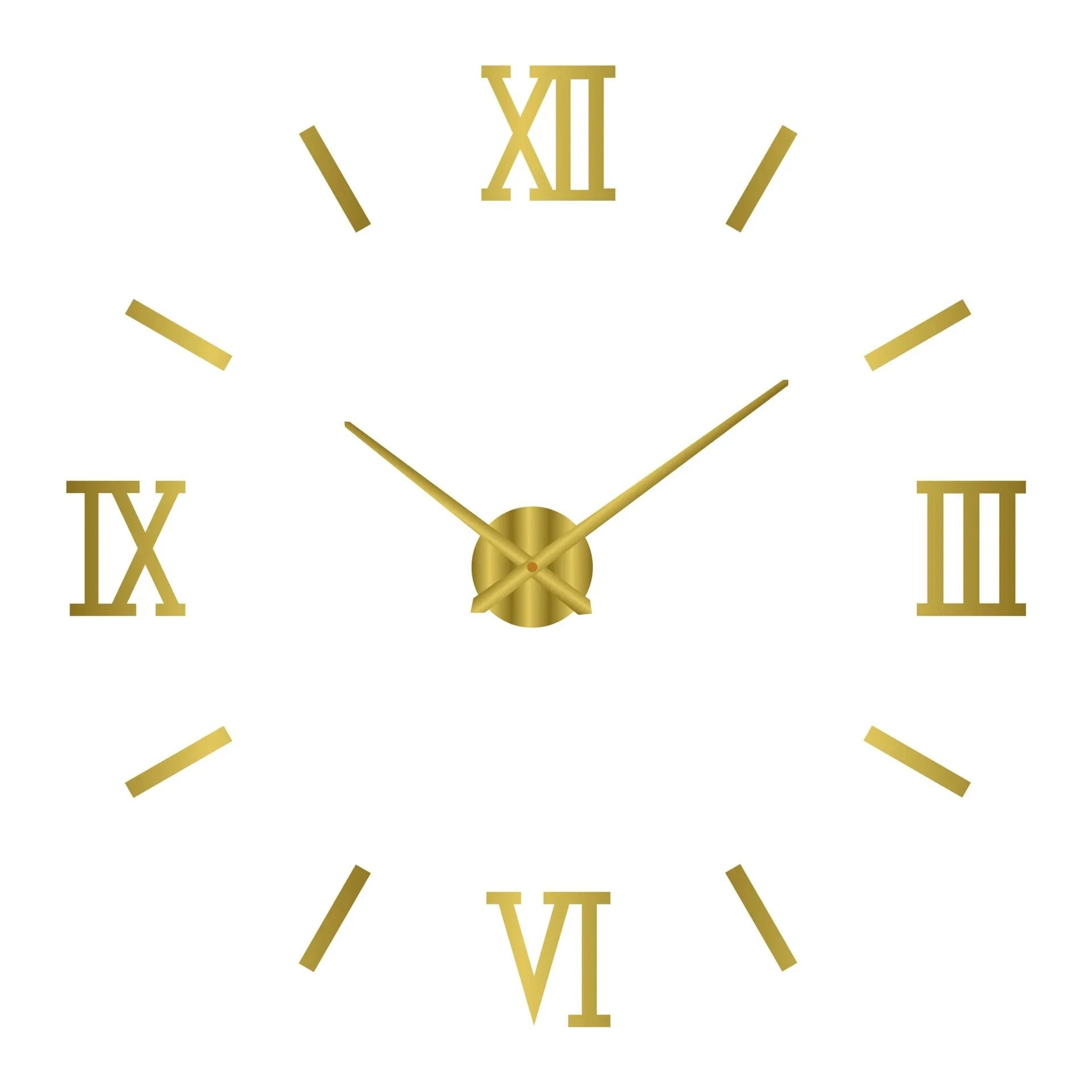 Modern 3D Wall Clock With DIY Acrylic Mirror Design 15