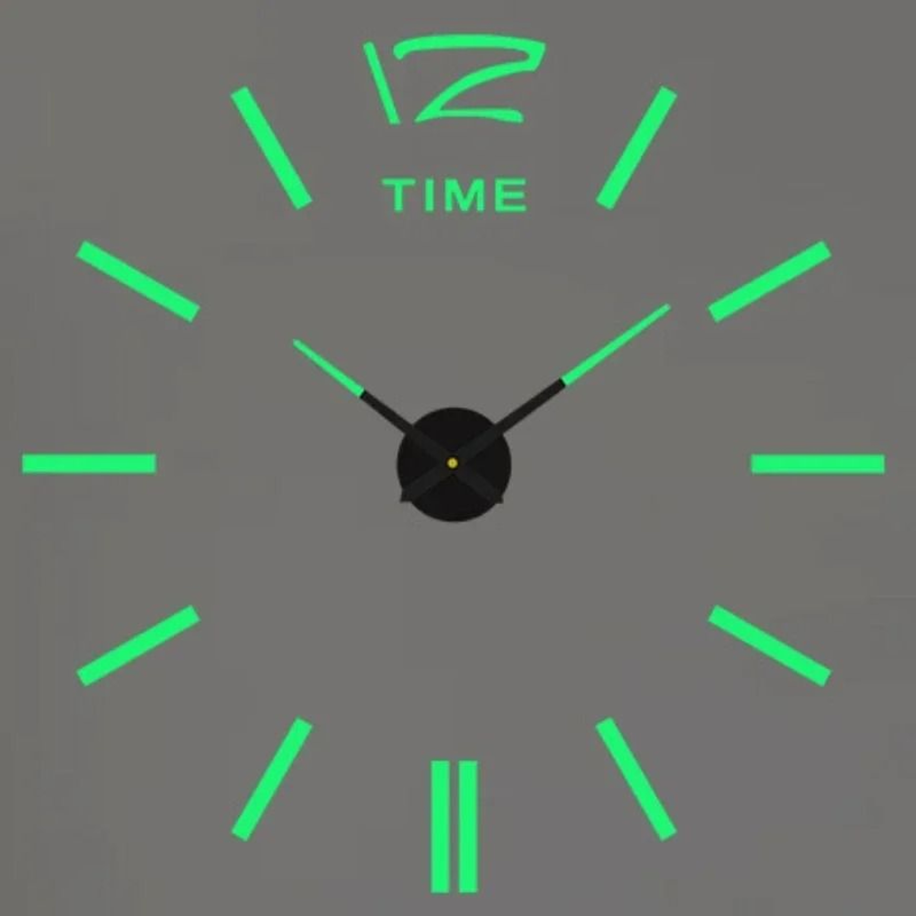 Modern Luminous 3D Wall Clock With DIY Silent Quartz Design 10