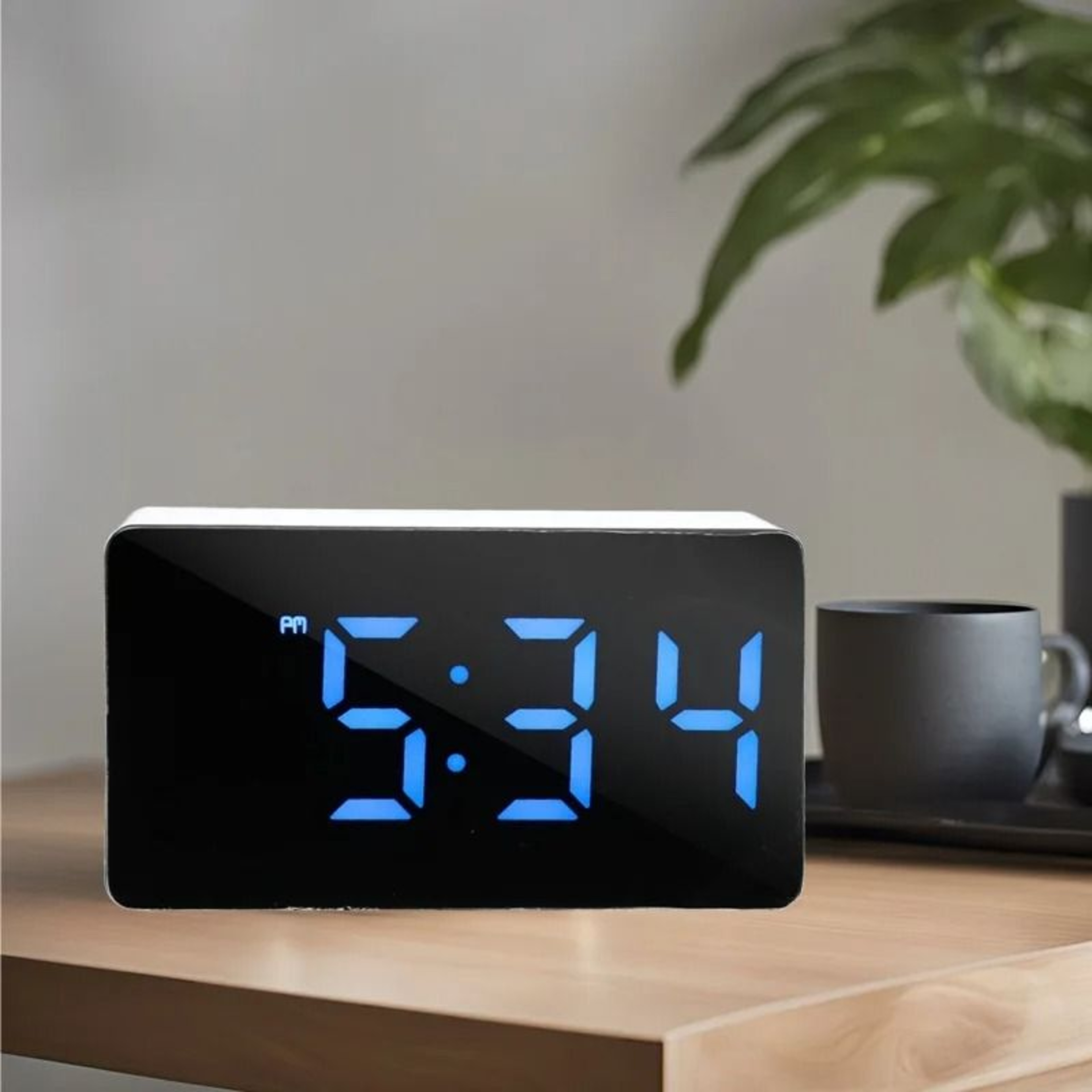 Smart Voice Control Alarm Clock With Temperature Display And Dual Alarms 7