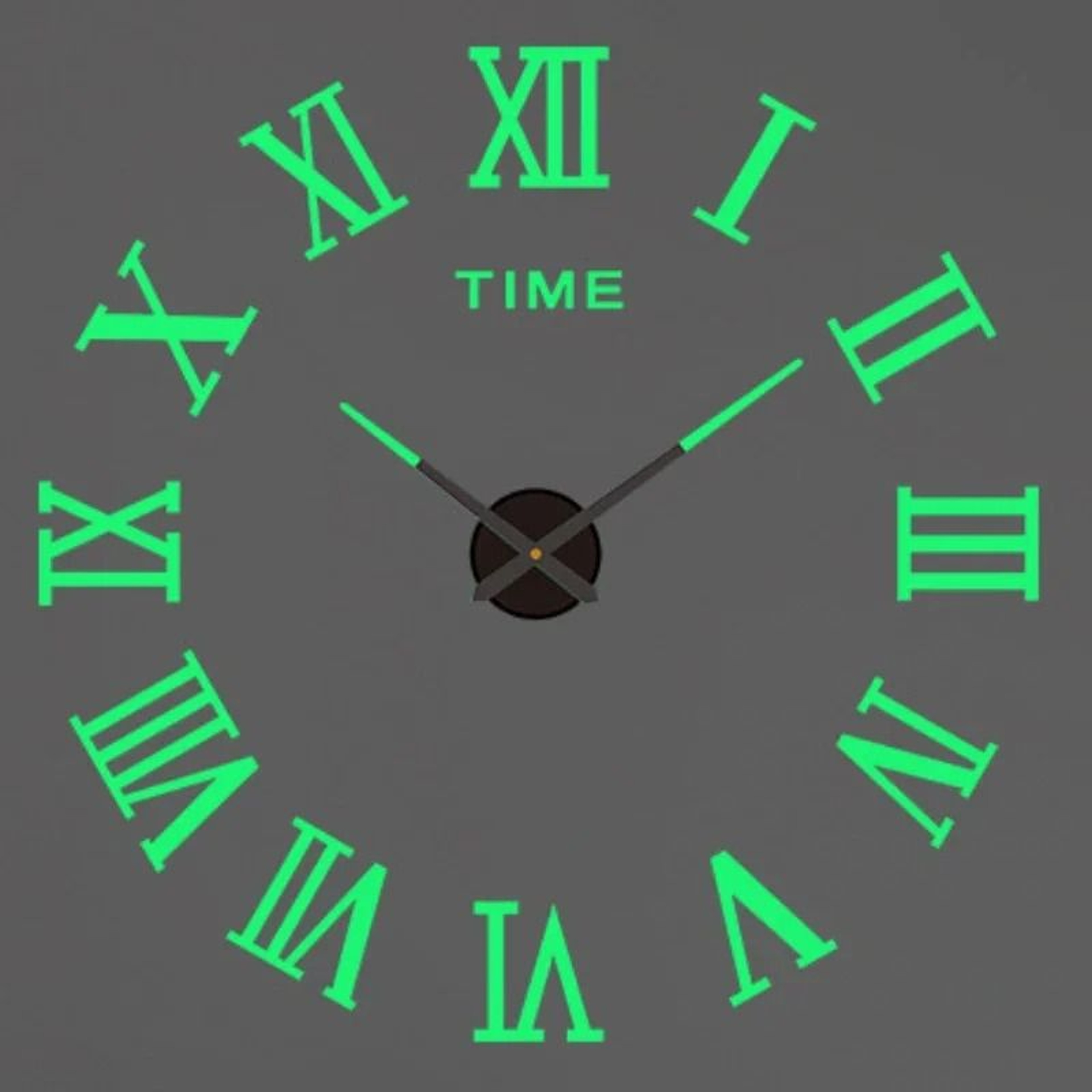 Modern 3D DIY Wall Clock Acrylic Mirror Large Wall Decor 28