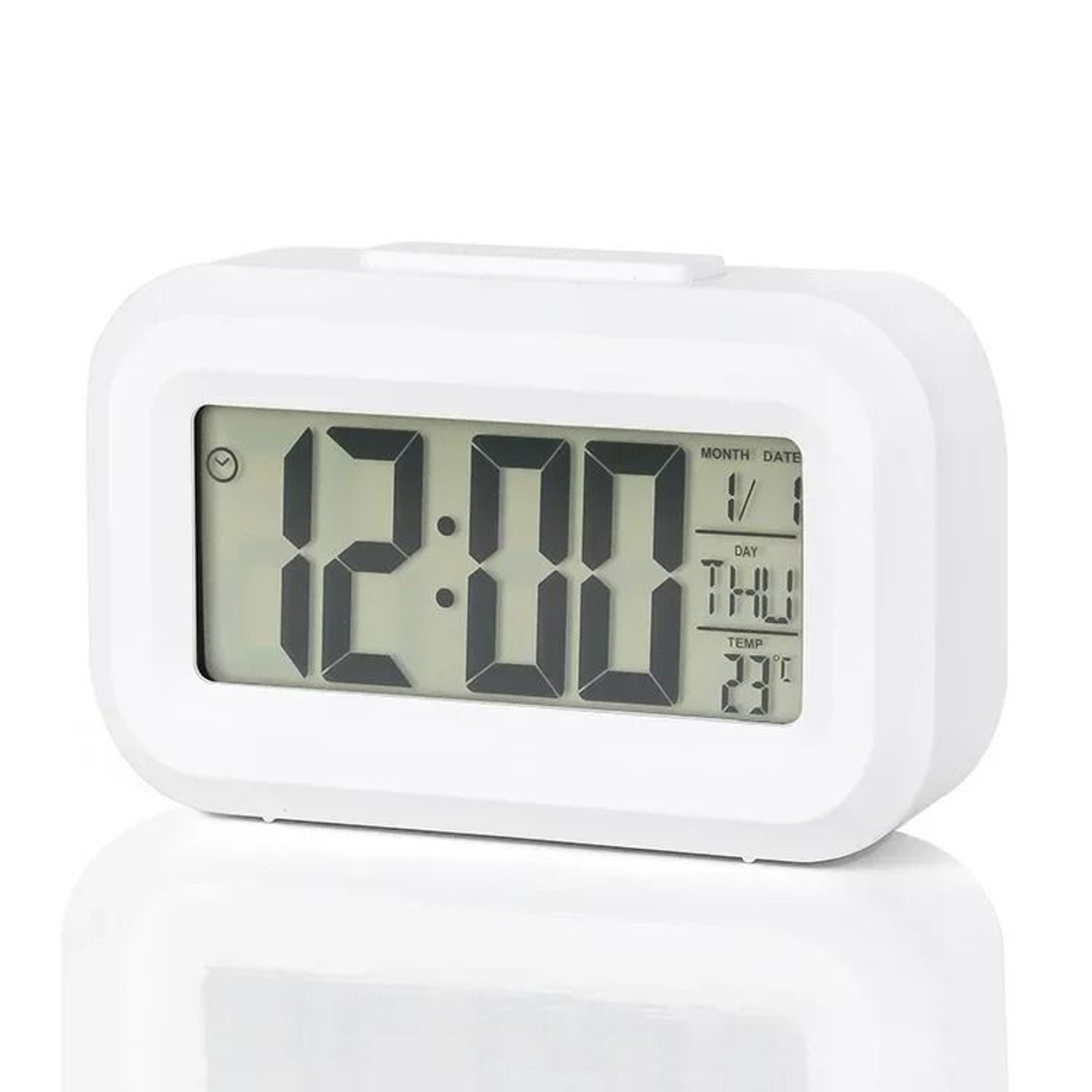 Modern Digital Alarm Clock Battery Powered LED Bedside Clock 1