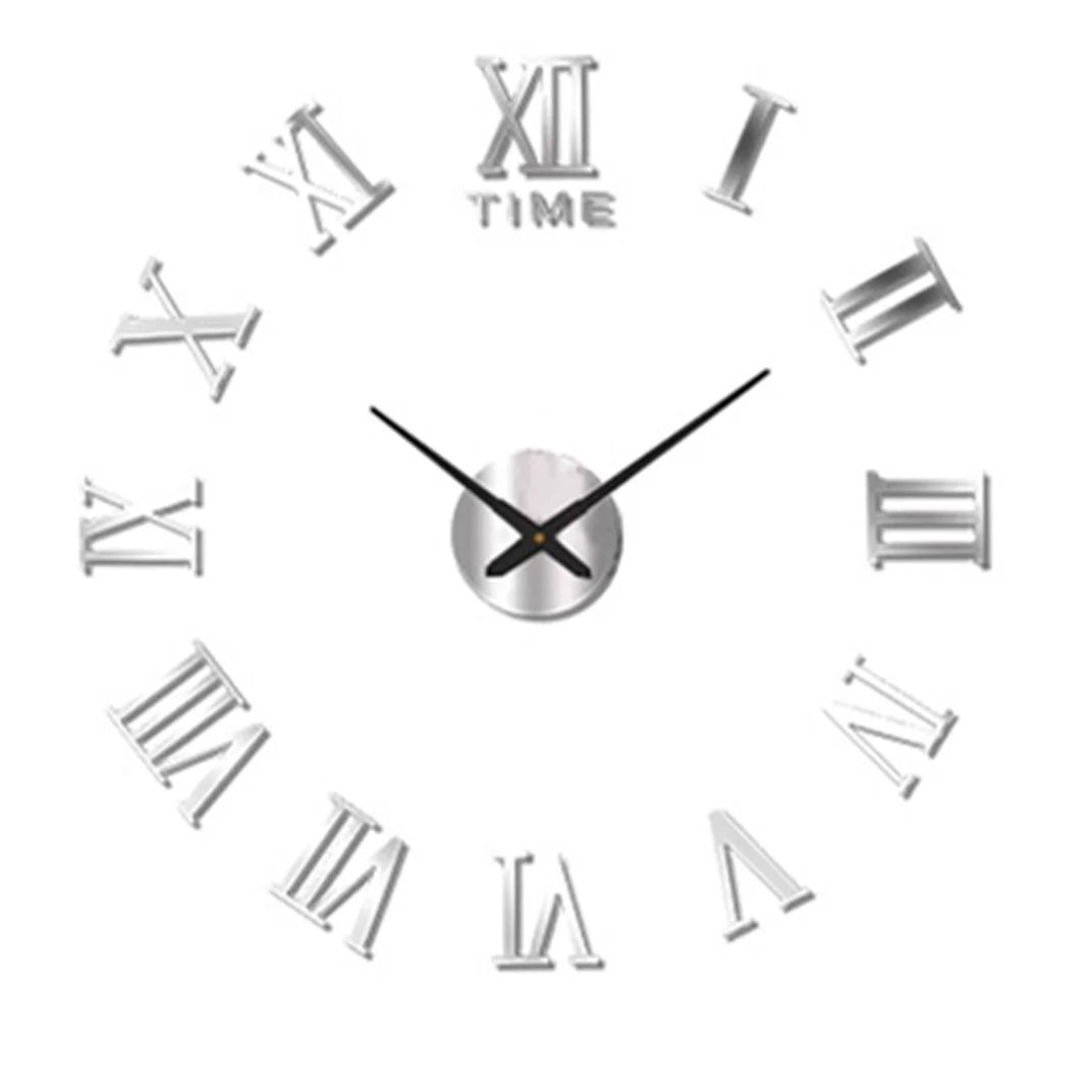 Modern 3D DIY Wall Clock With Acrylic Mirror Finish 28