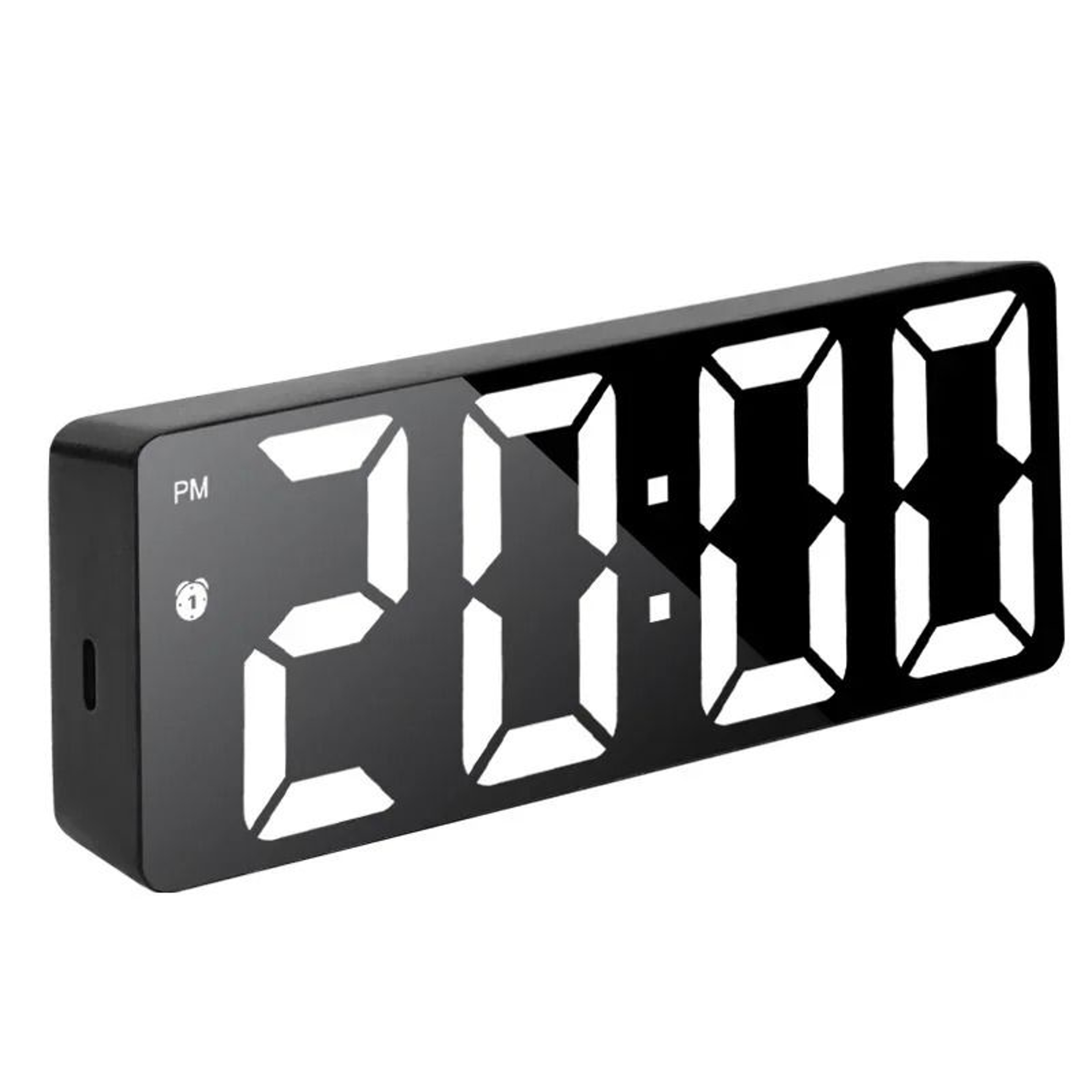 Smart Digital Wall Clock With Voice Control And LED Mirror Display 1