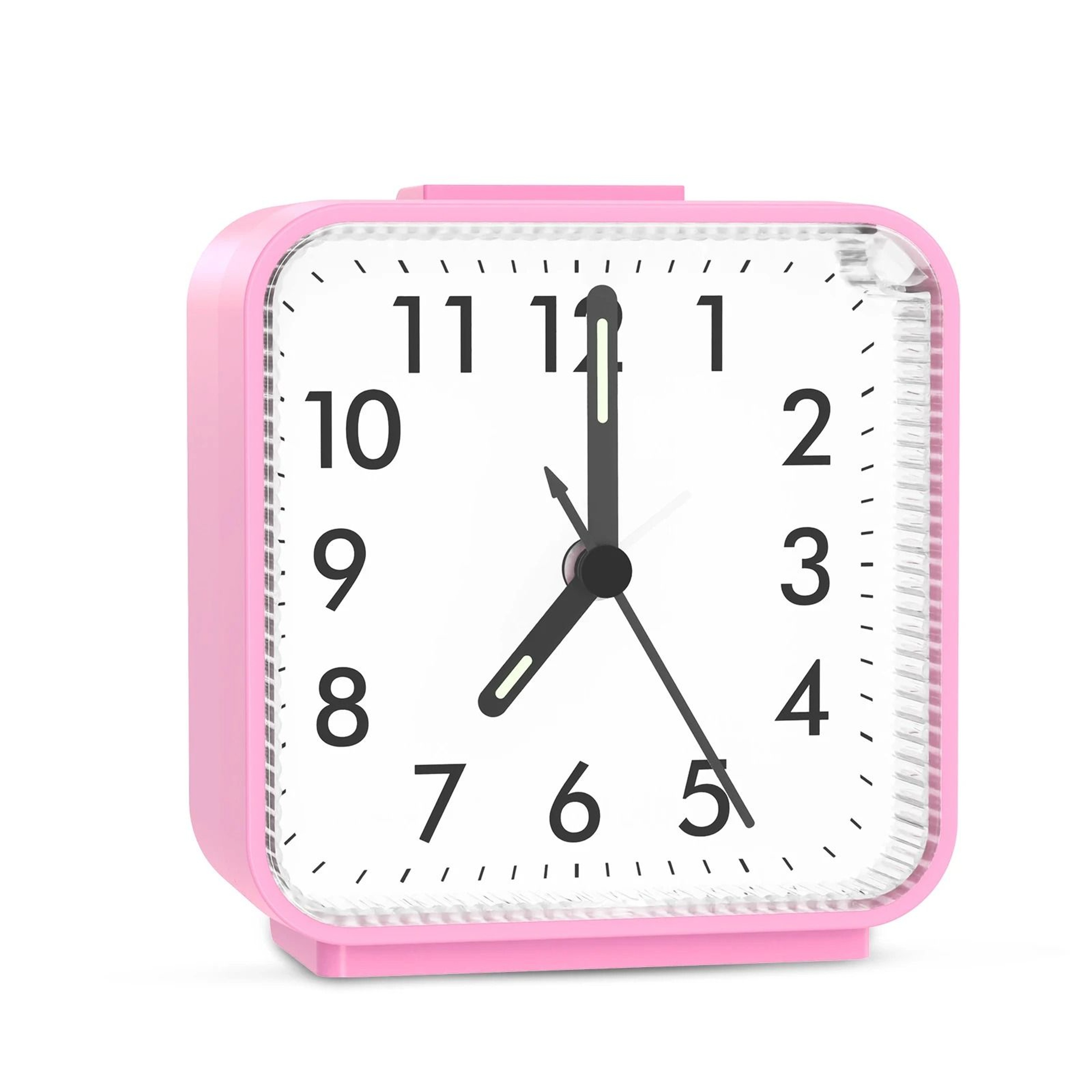 ORIA Silent Analog Alarm Clock Portable Bedside Travel Clock 5