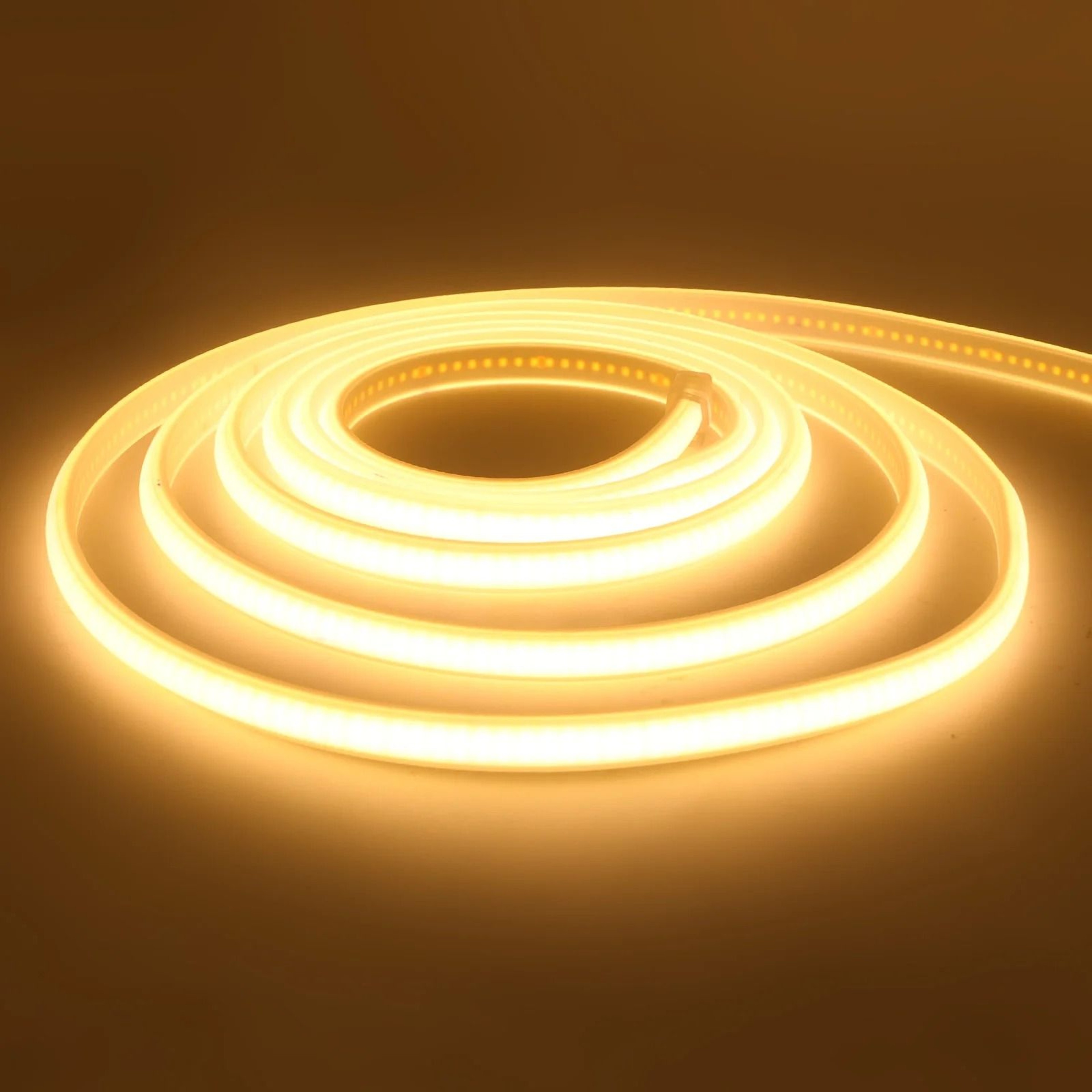 220V Waterproof COB LED Strip Flexible Neon Ribbon Light 5